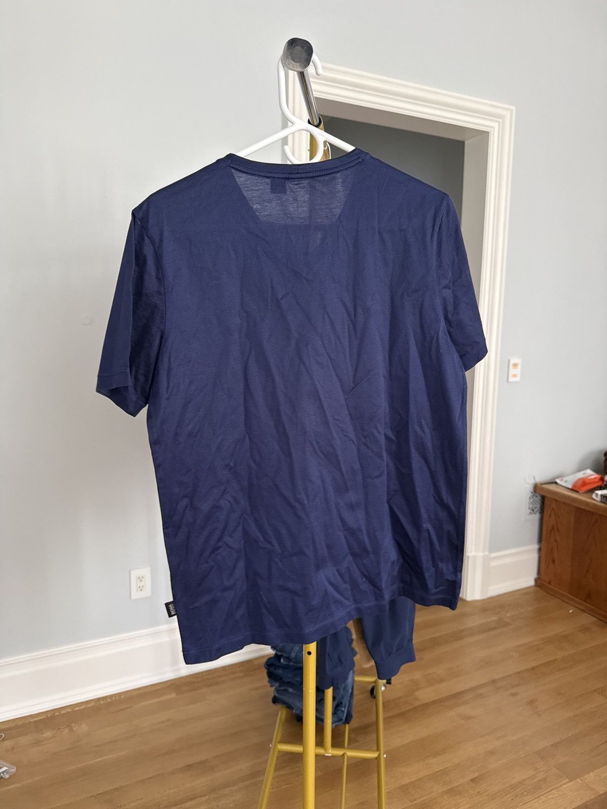 Hugo Boss Hugo Boss Regular Fit V-Neck T-Shirt – Navy – Size M Size US M / EU 48-50 / 2 - 2 Thumbnail