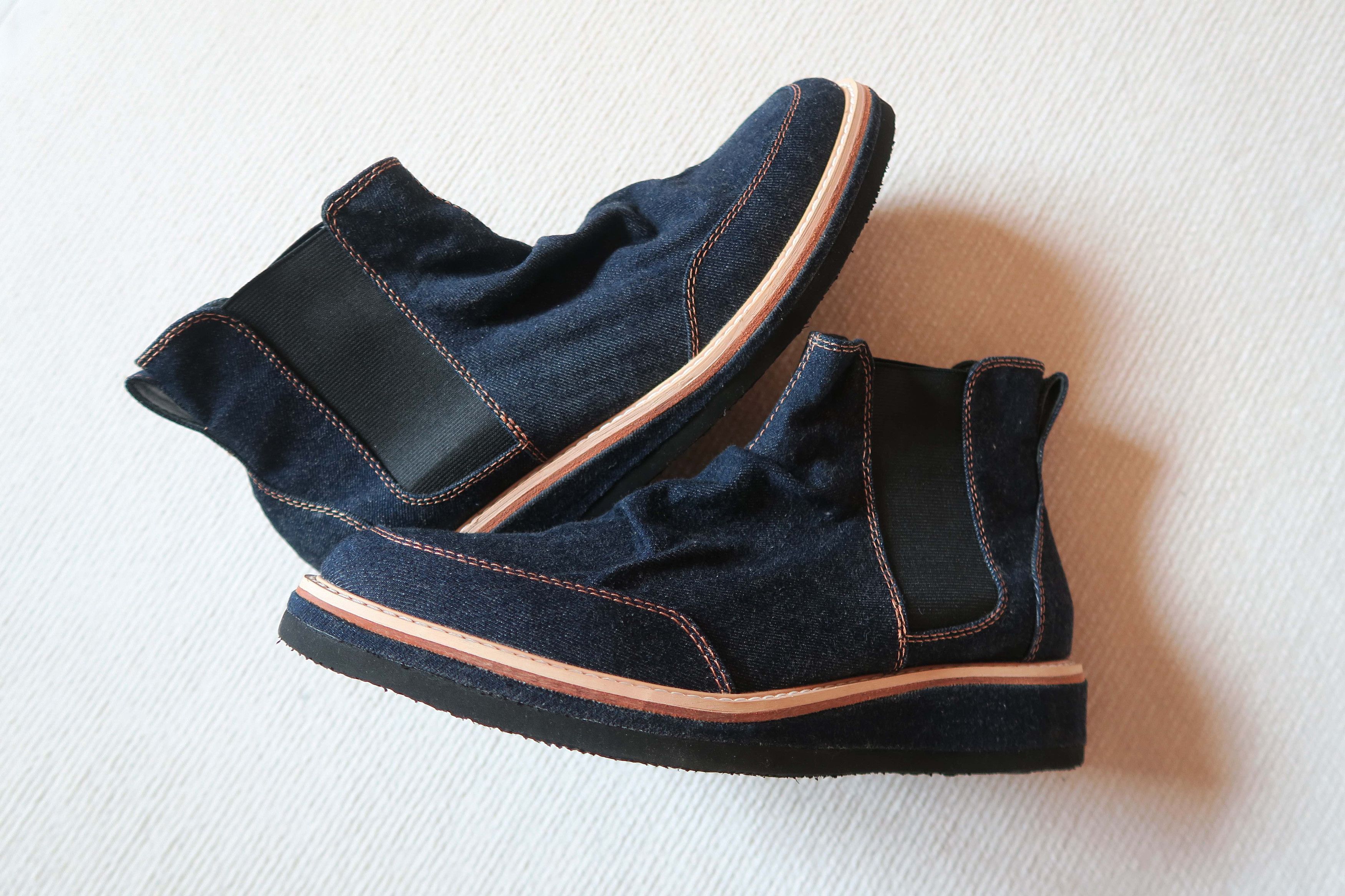 CABANE de ZUCCa Cabane de Zucca Japan Vibram Denim Boots Shoes Size US 11 / EU 44 - 4 Thumbnail