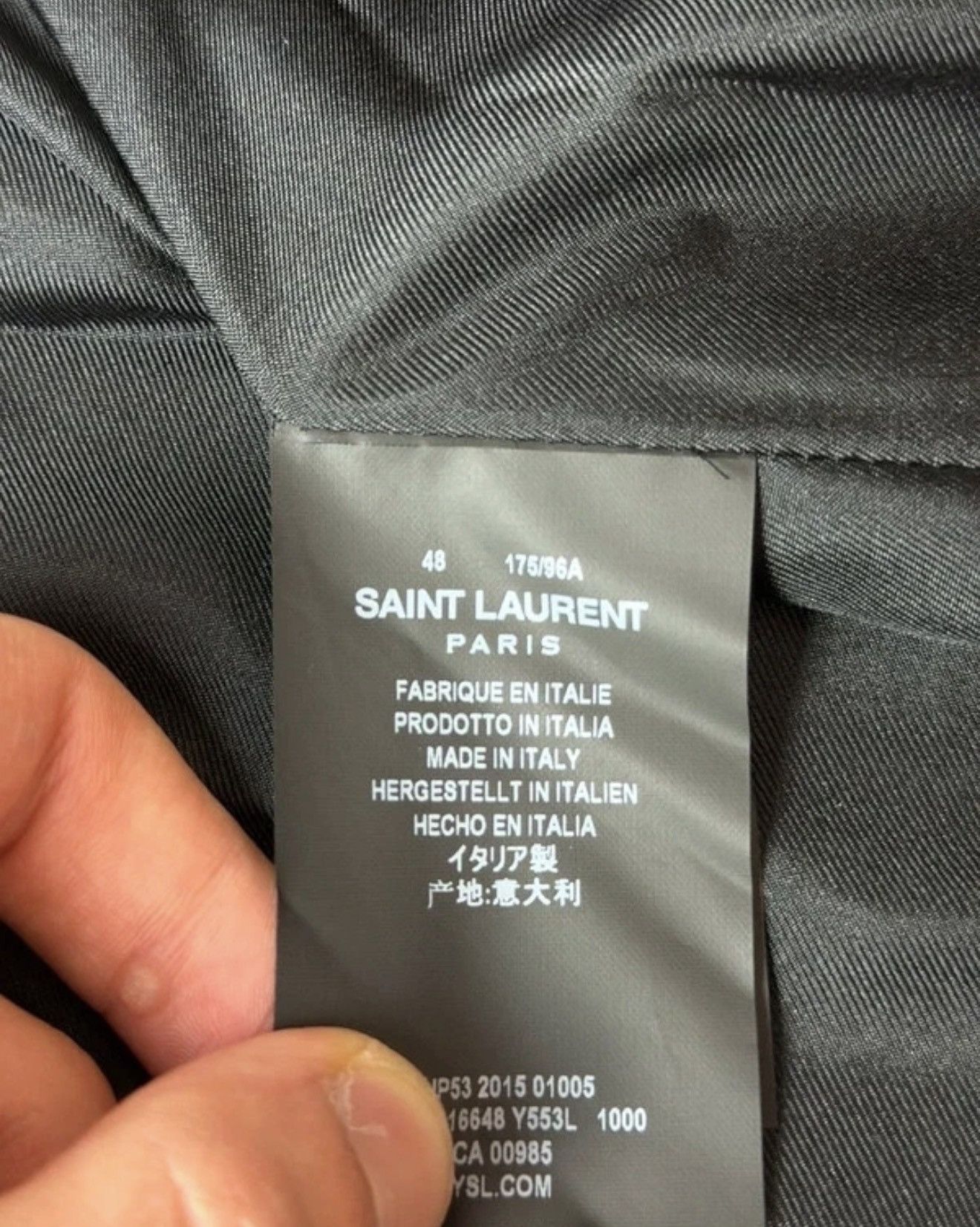 Saint Laurent Paris Giacca Saint Laurent Originale 100%. Taglia 48 Size US M / EU 48-50 / 2 - 4 Thumbnail
