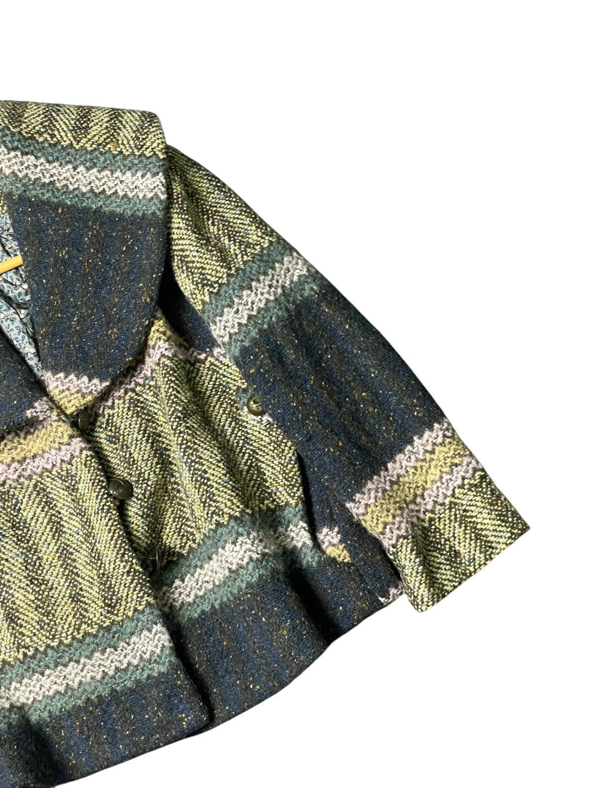 Japanese Brand × Kenzo × Vintage KENZO Knitted Wool Crop Coat (94) Size US XXS / EU 40 - 3 Thumbnail