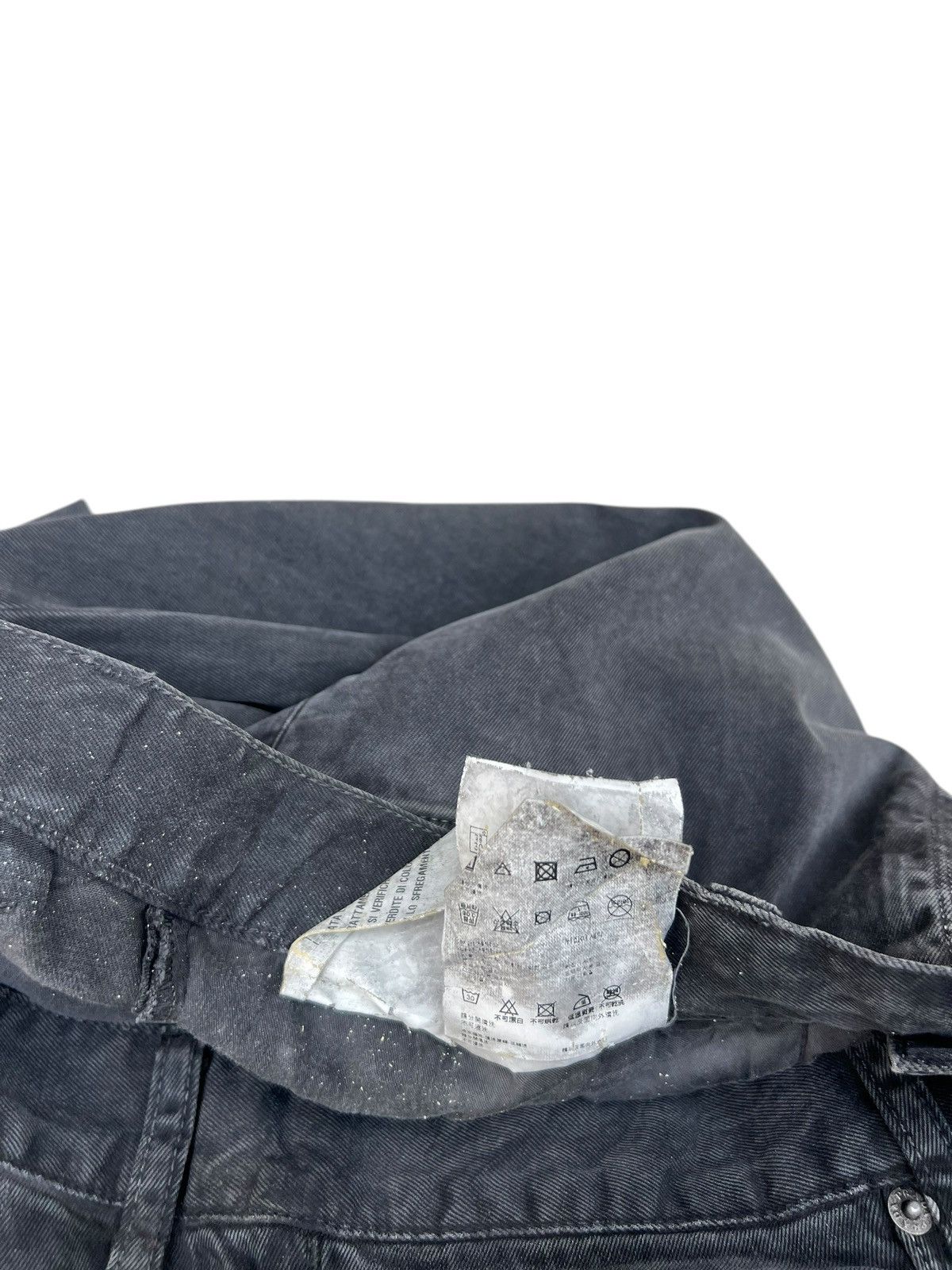 Distressed Prada Waxed Jeans