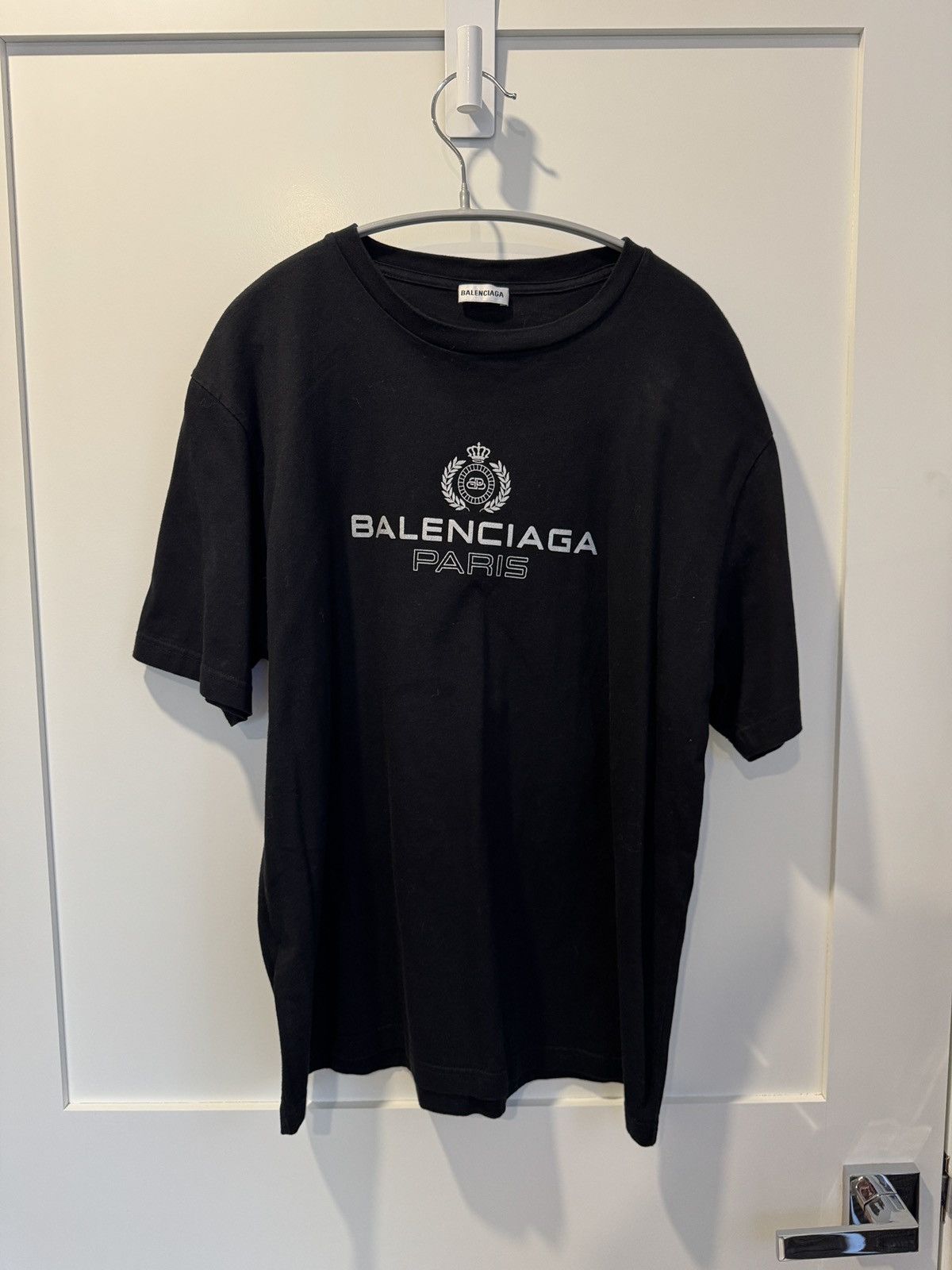 Balenciaga Paris Laurel Logo T-shirt