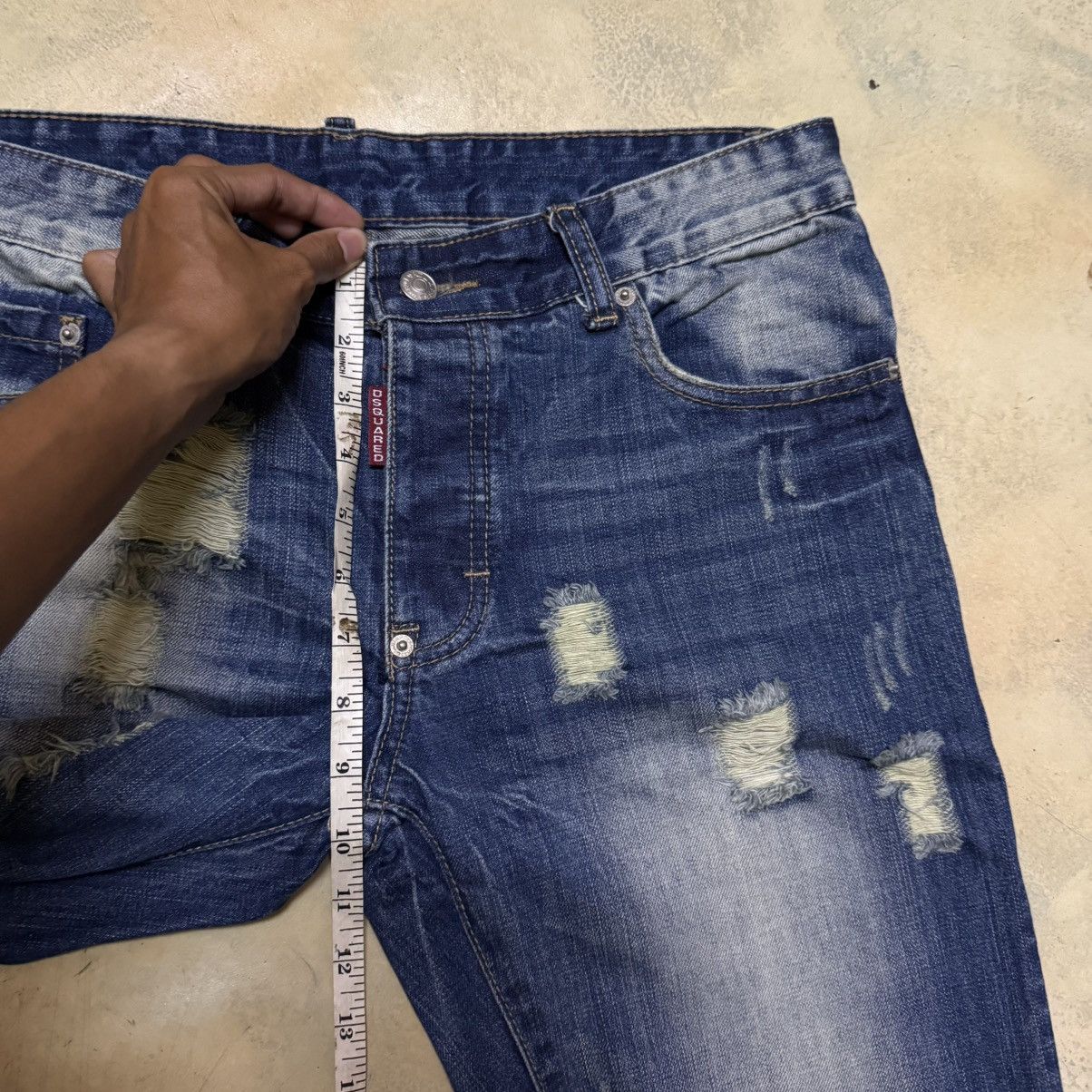 Dsquared2 Dsquared Distressed Denim Jeans Size US 34 / EU 50 - 12 Thumbnail