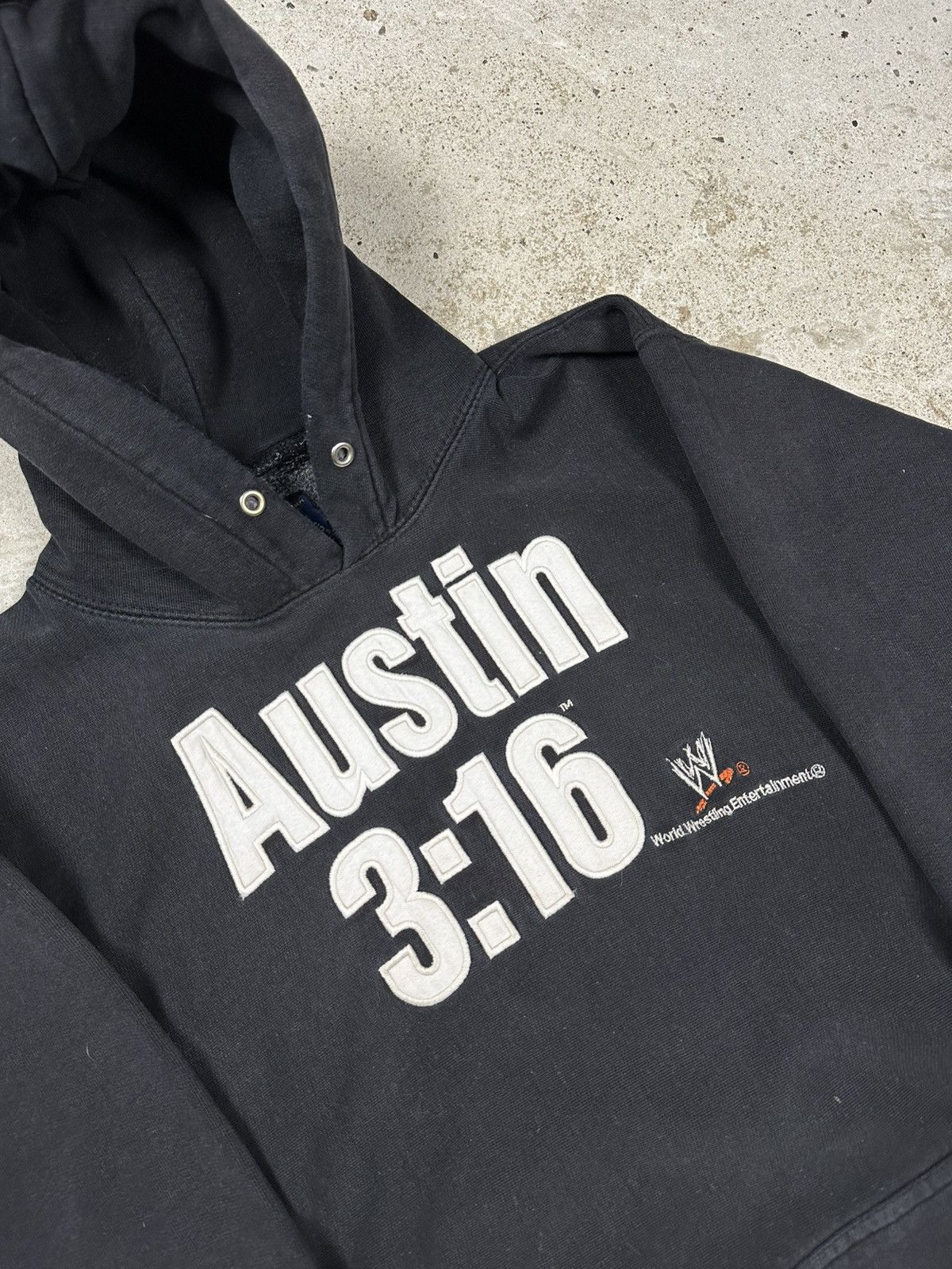Vintage × WWE Vintage Y2K Austin 3:16 WWE Black Hoodie Sweatshirt rare Size US M / EU 48-50 / 2 - 7 Thumbnail