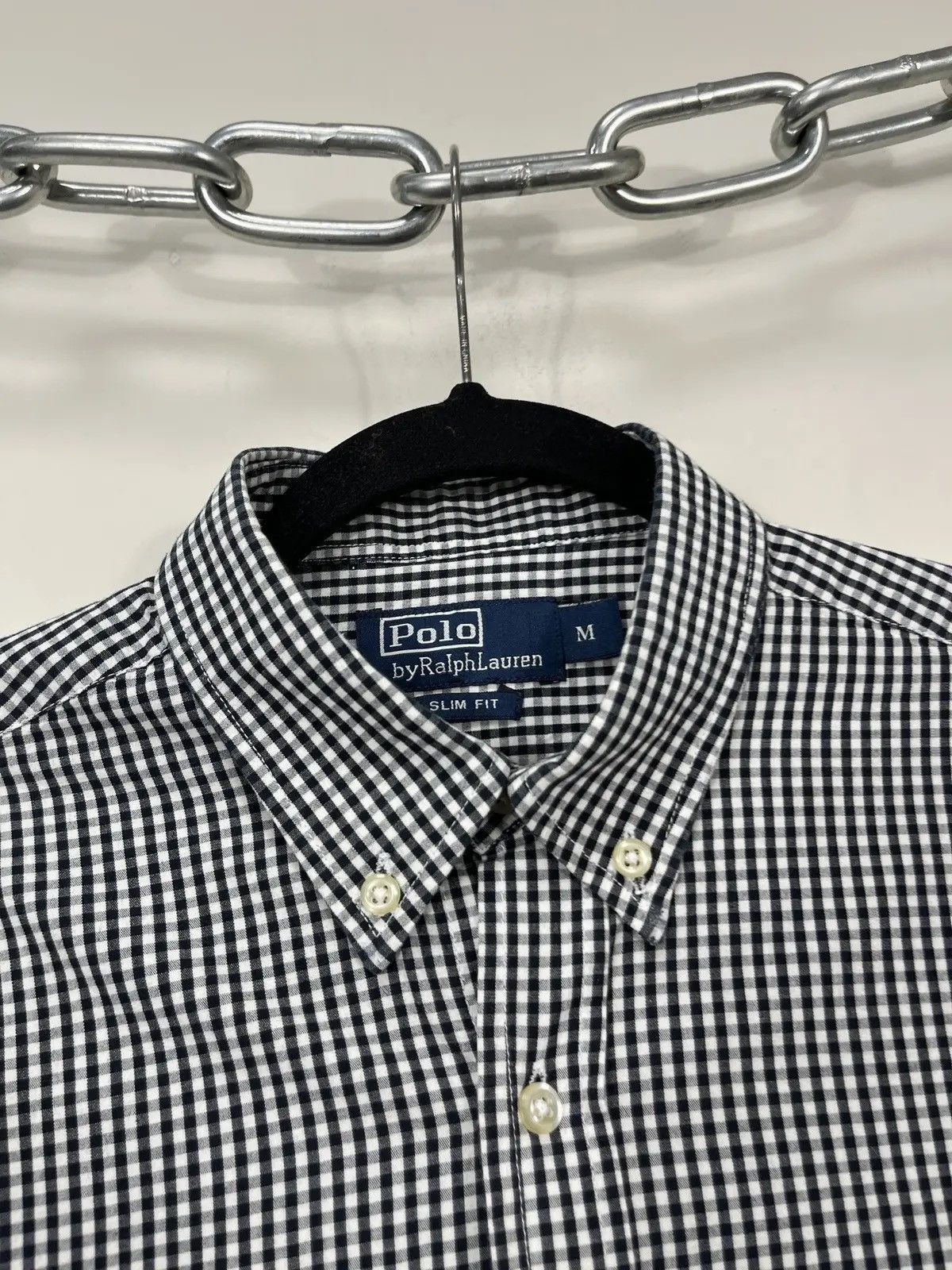 Polo Ralph Lauren × Ralph Lauren × Vintage Vintage Polo Ralph Lauren Checkered Slim Fit Button Up Shirt Size US M / EU 48-50 / 2 - 3 Thumbnail