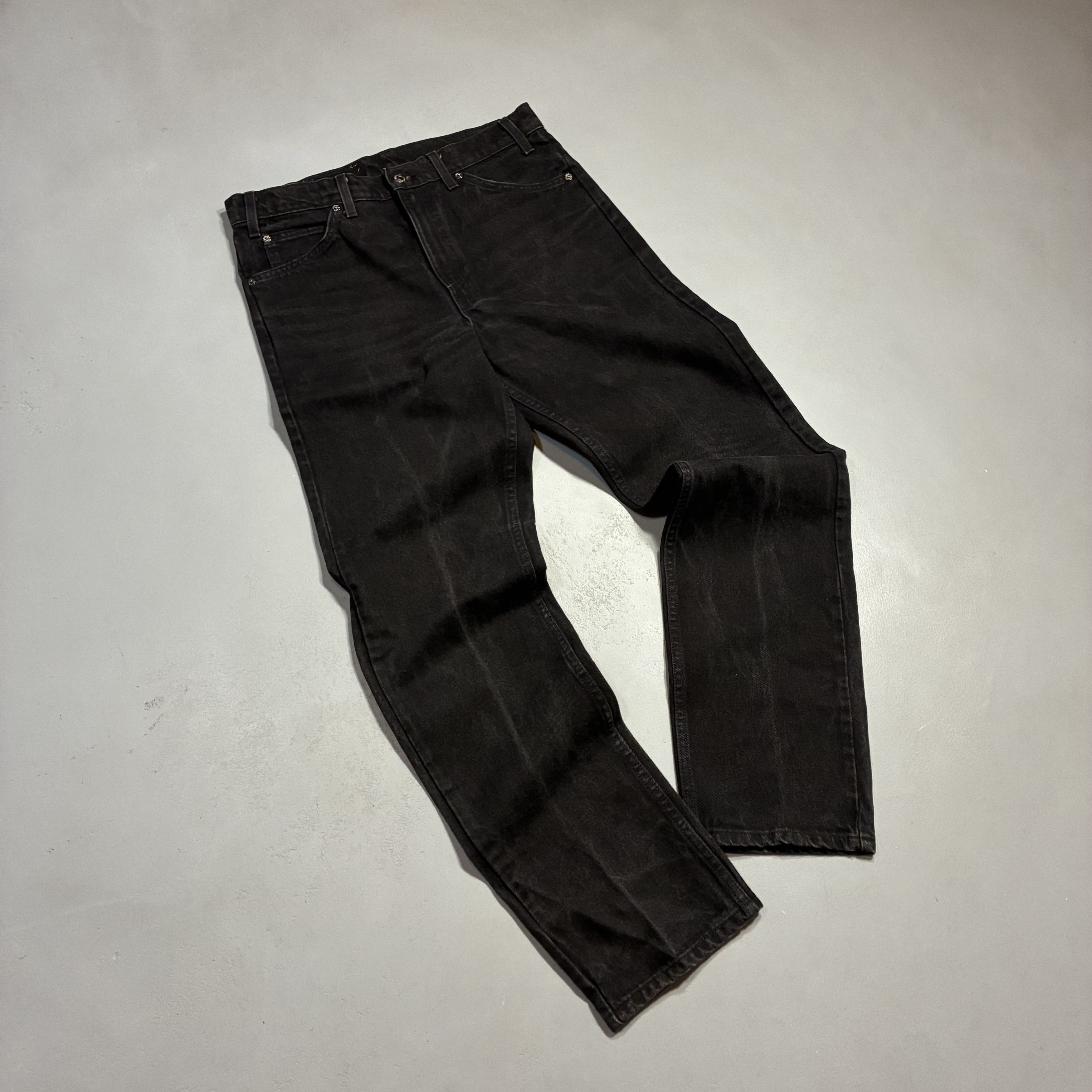 Vintage 90s Levi's Orange Tab 505 Black Denim Jeans