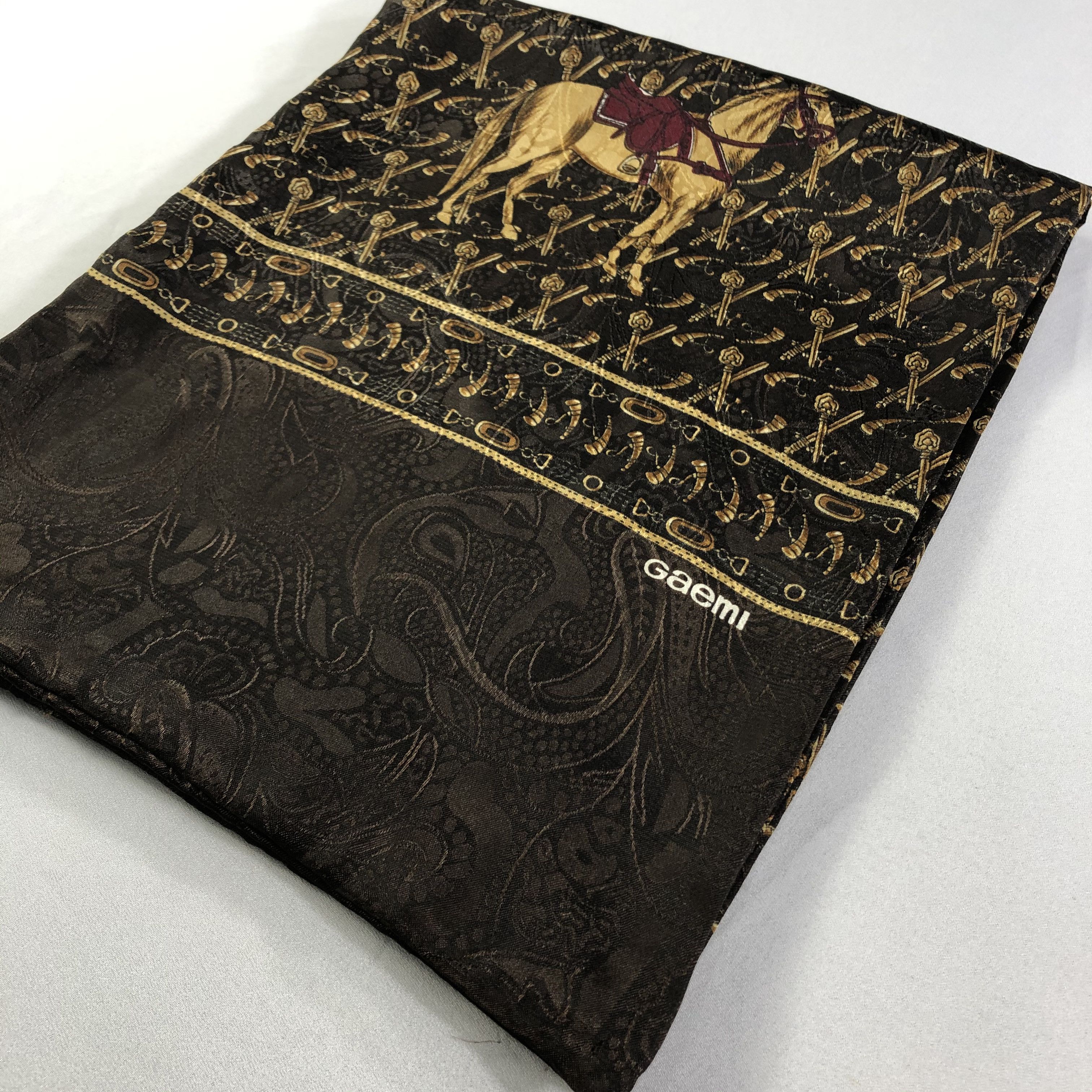 Vintage Vintage Gaemi Silk Scarf Size ONE SIZE - 4 Thumbnail