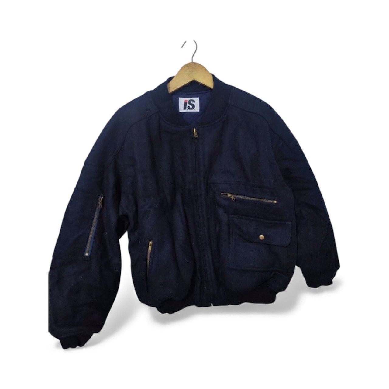 Tsumori Chisato 💥LAST💥 Vintage Issey Miyake Wool Bomber Jacket Size US L / EU 52-54 / 3 - 1 Thumbnail