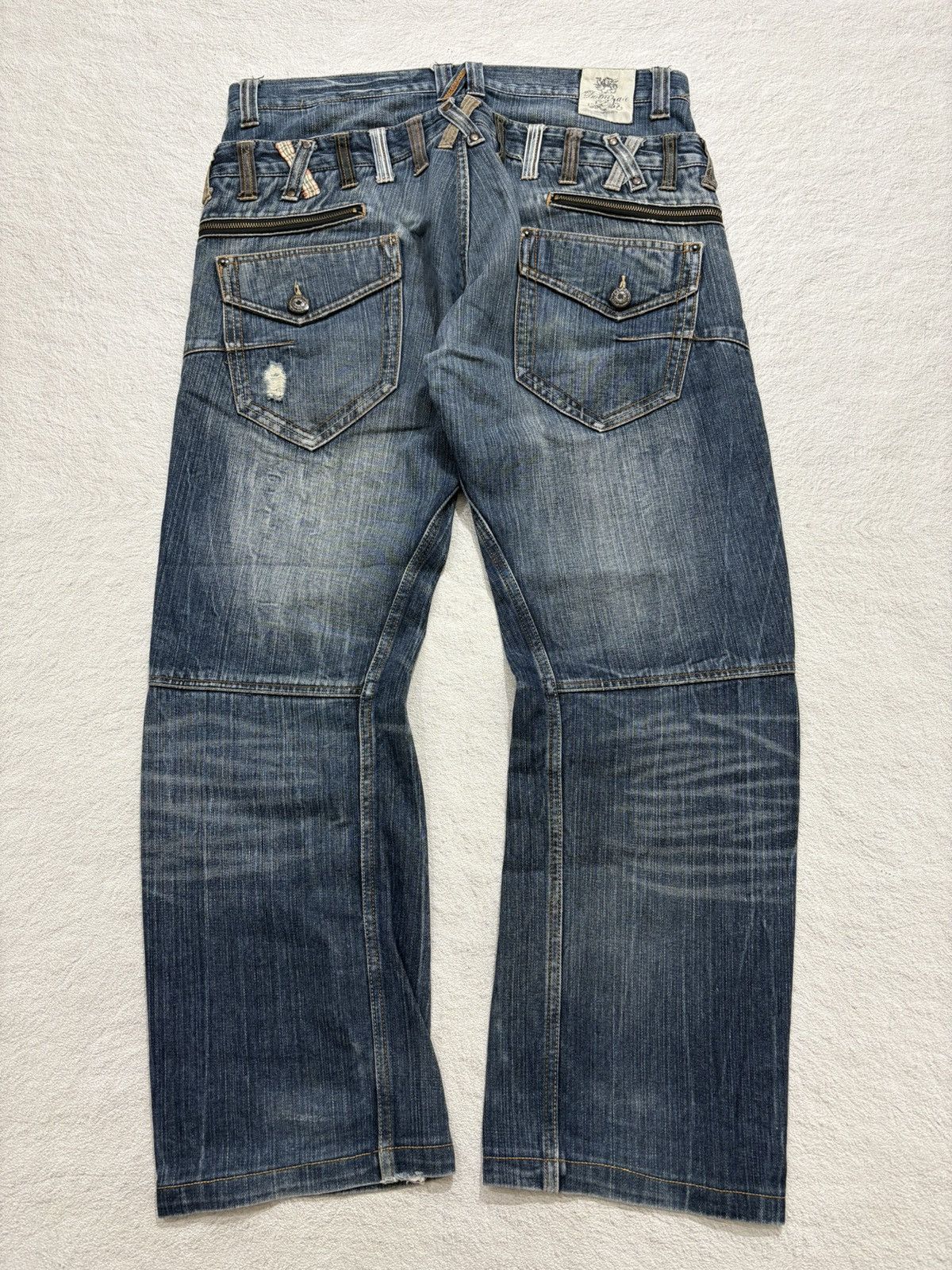 Hysteric Glamour 💥Double Waist 90s Japanese Washed jeans denim Size US 34 / EU 50 - 7 Thumbnail