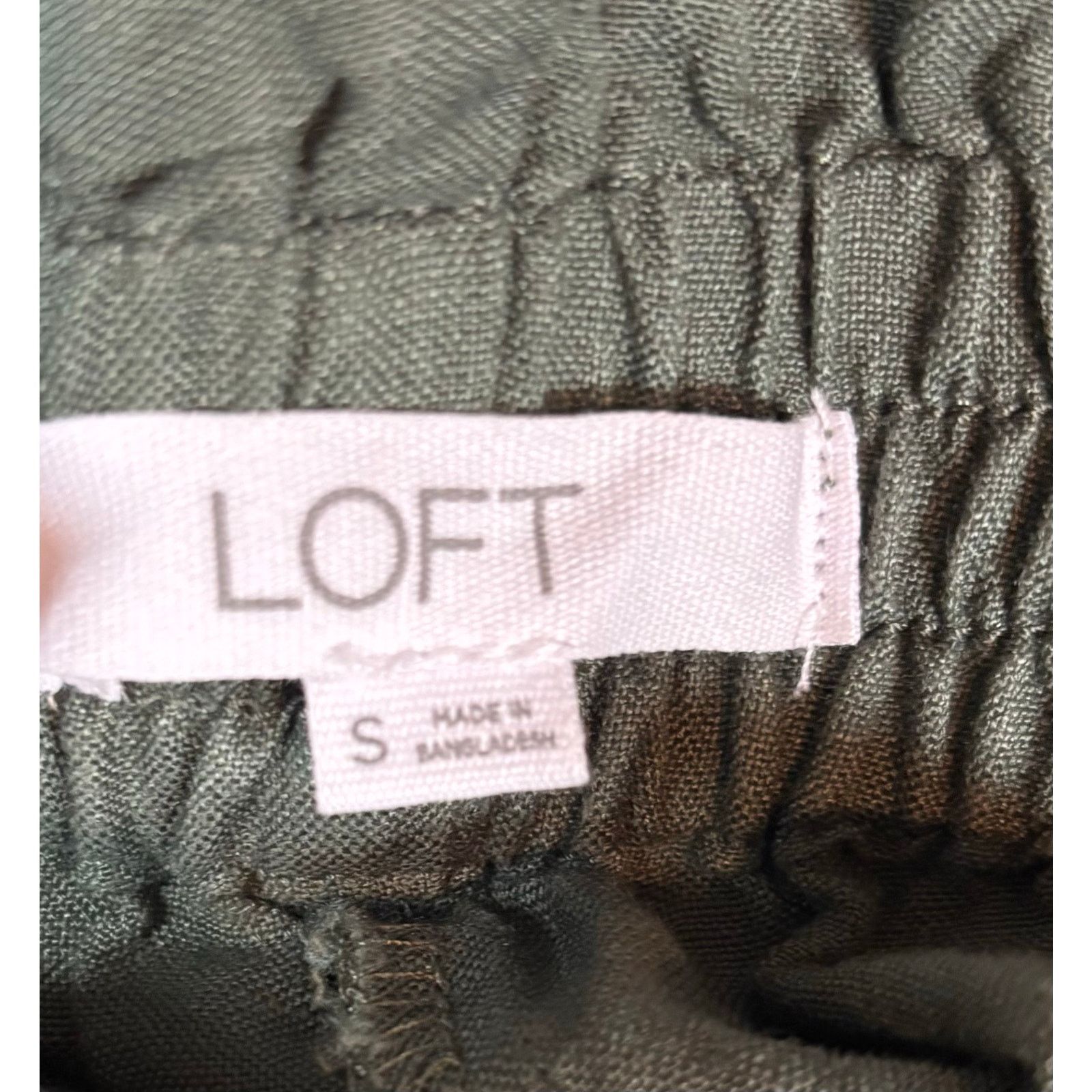 Loft LOFT Olive Green Wide Leg Crop Pants Size Small #0482 Size 24" / US 00 / IT 34 - 1 Thumbnail