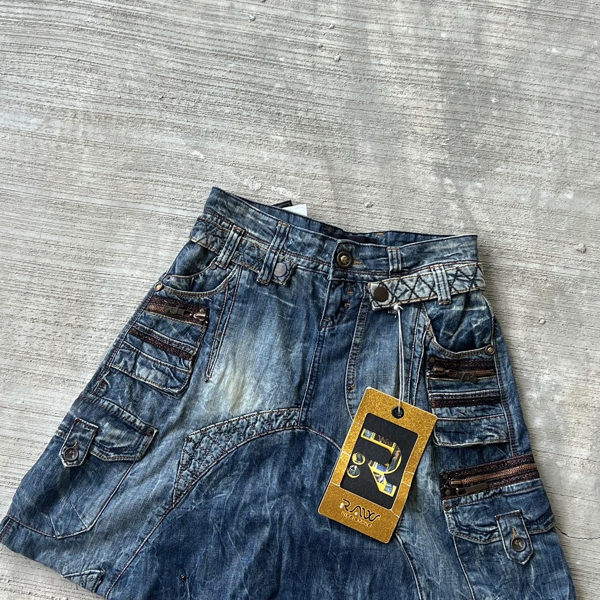Raw State Raw Live Style Vintage Denim Skirt Size M / US 6-8 / IT 42-44 - 2 Thumbnail