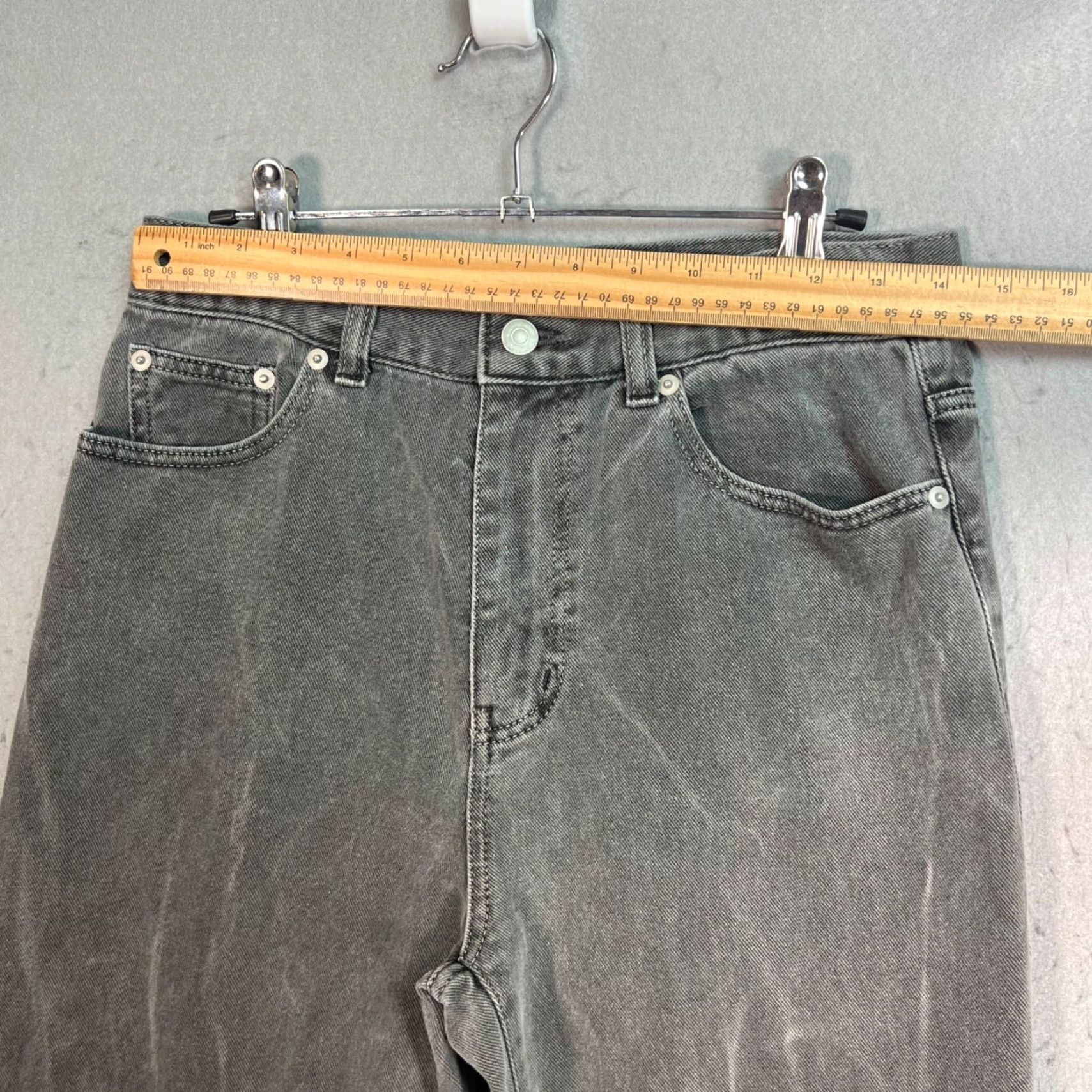 Denime Wayward Denim Jeans Womens Size 1 High-Waisted Straight Gray 31in Inseam 5-Pocket Regular Rise Mens/Girls? Size 25" / US 0 / IT 36 - 6 Thumbnail