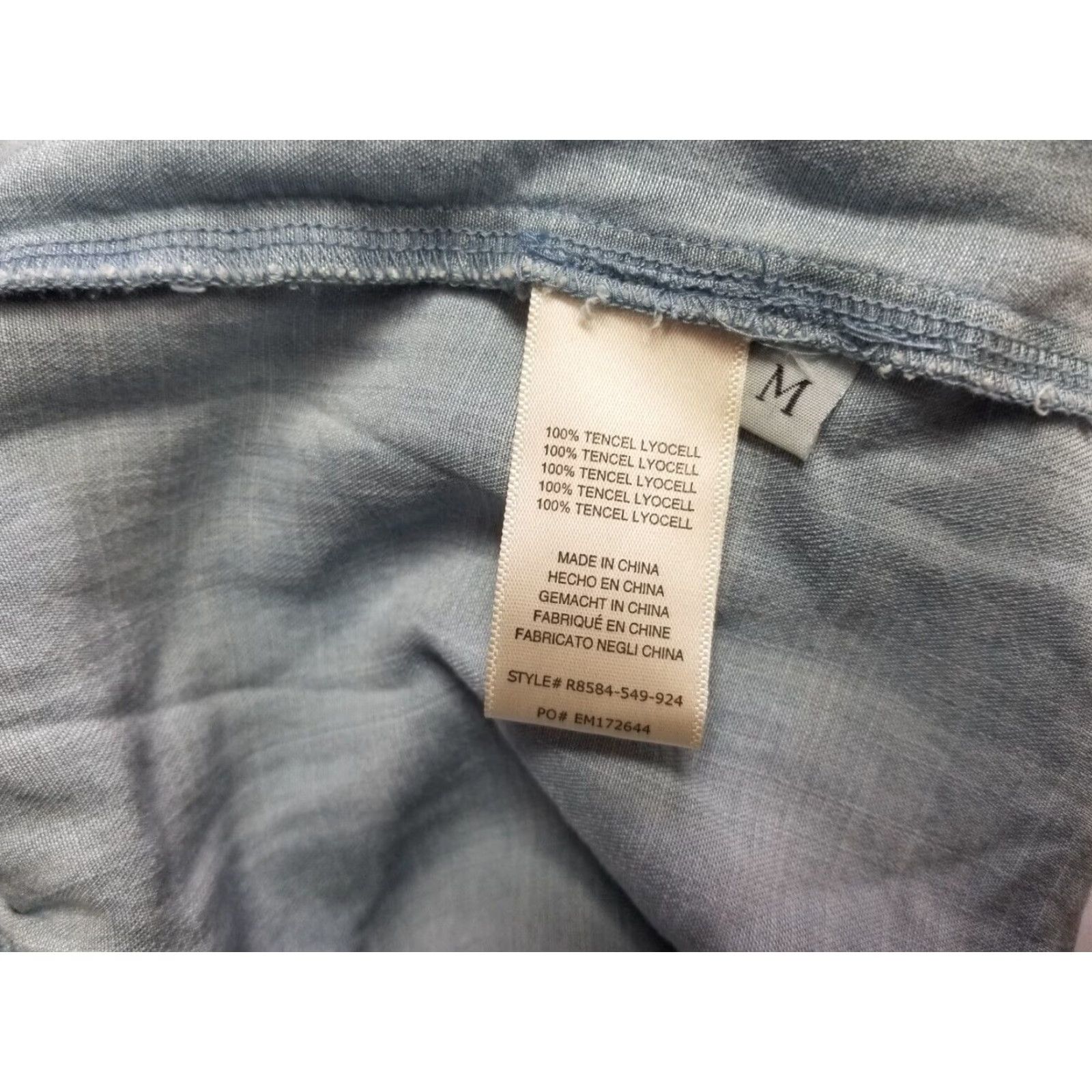 Anthropologie Cloth & Stone By Anthropologie Dress Womens Size Medium Blue Tencel Casual Size M / US 6-8 / IT 42-44 - 6 Thumbnail