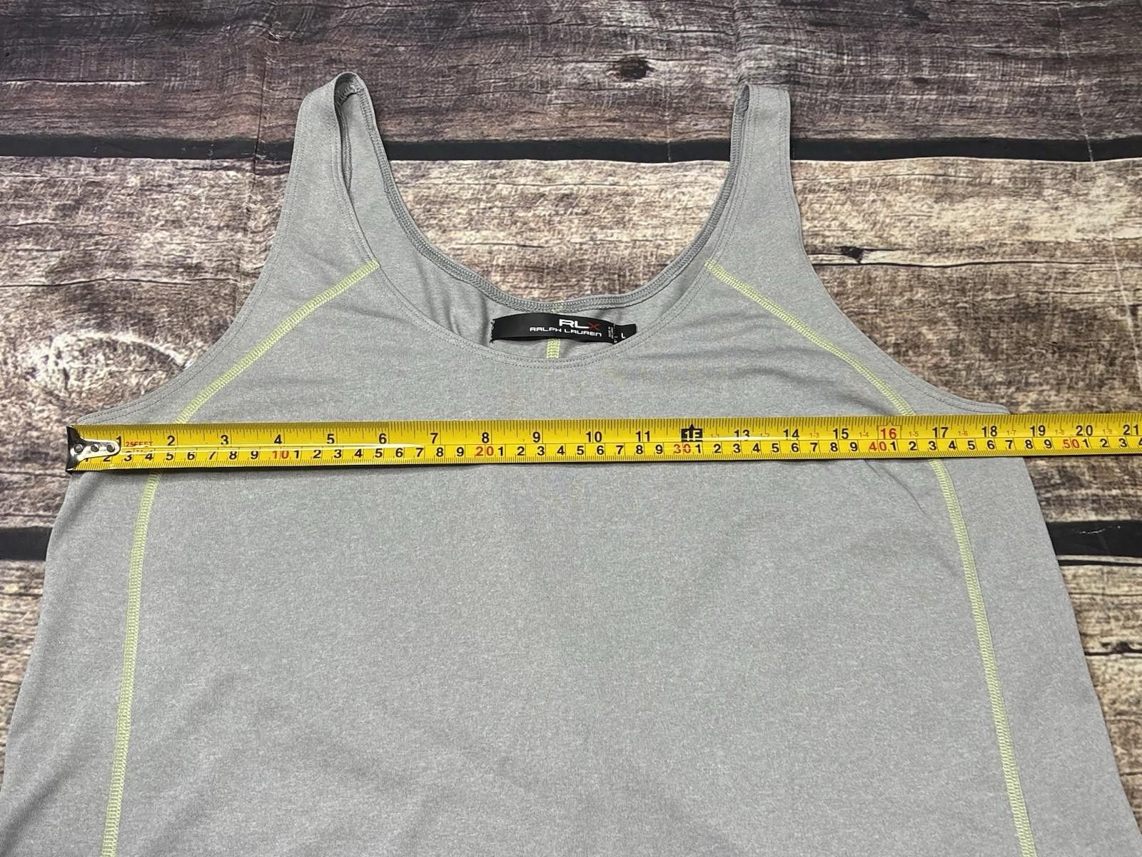 RLX Ralph Lauren RLX Ralph Lauren Tank Top Womens Large Gray Sleeveless Size L / US 10 / IT 46 - 9 Thumbnail