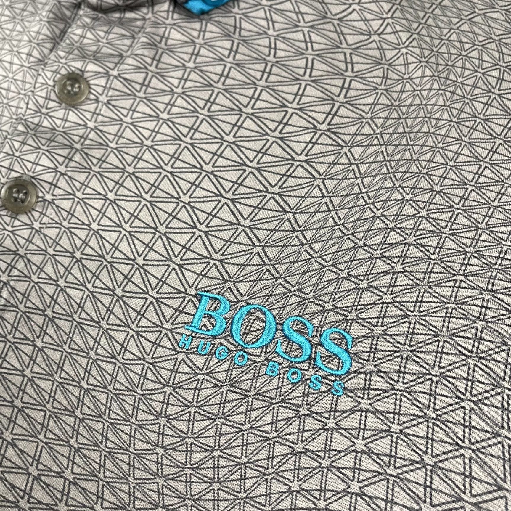 Hugo Boss HUGO BOSS Polo Shirt Mens XL Modern Fit Gray Casual Golf Activewear Size US XL / EU 56 / 4 - 2 Thumbnail
