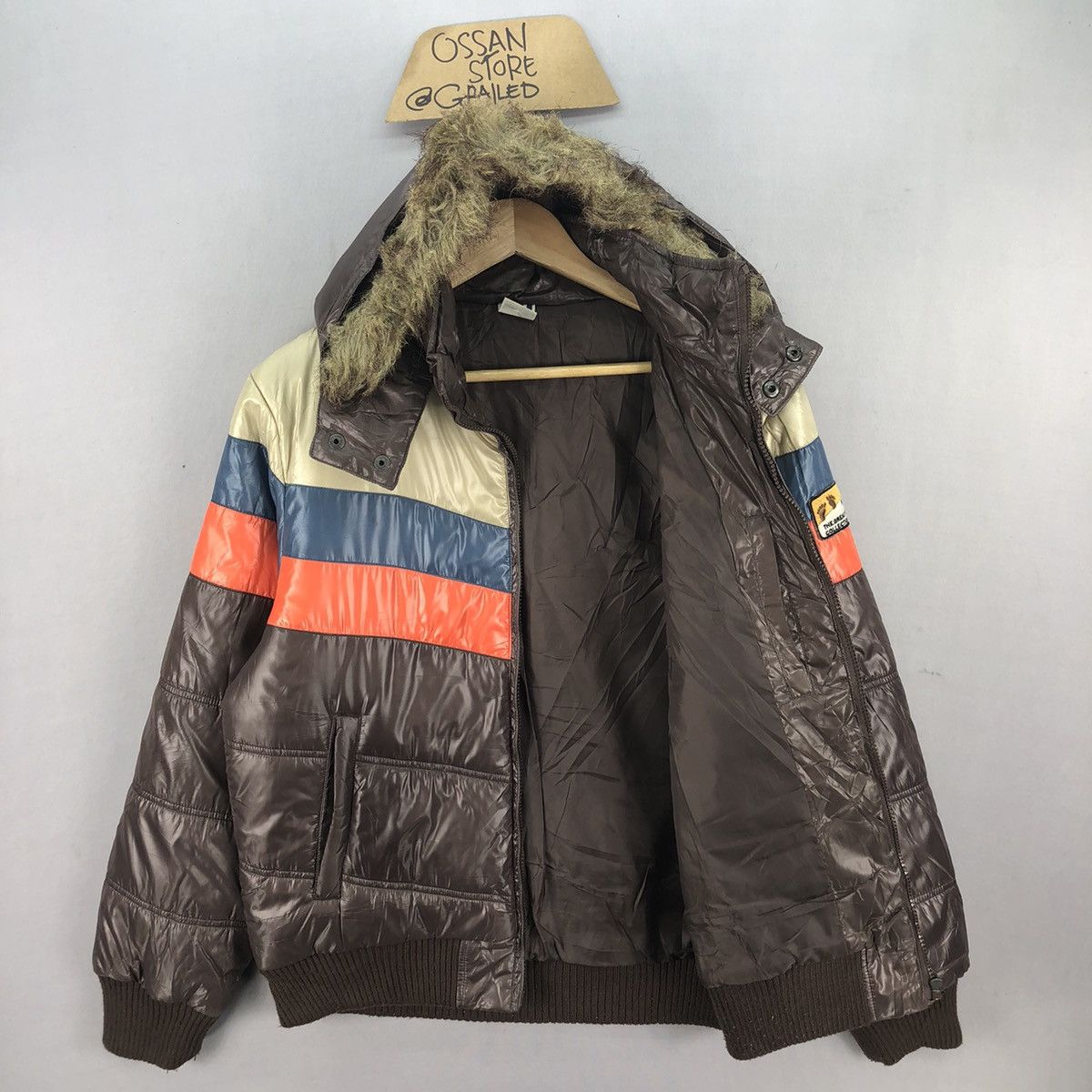 Hang Ten Vintage 2000s Hang Ten Surf Faux Fur Puffer Jacket Size US M / EU 48-50 / 2 - 5 Thumbnail