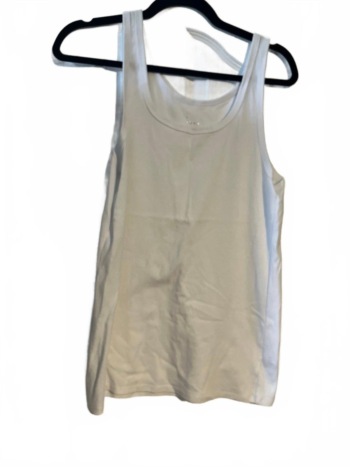 Designer A New Day Women's White Tank Top - Versatile Casual Wear Size L / US 10 / IT 46 - 1 Thumbnail