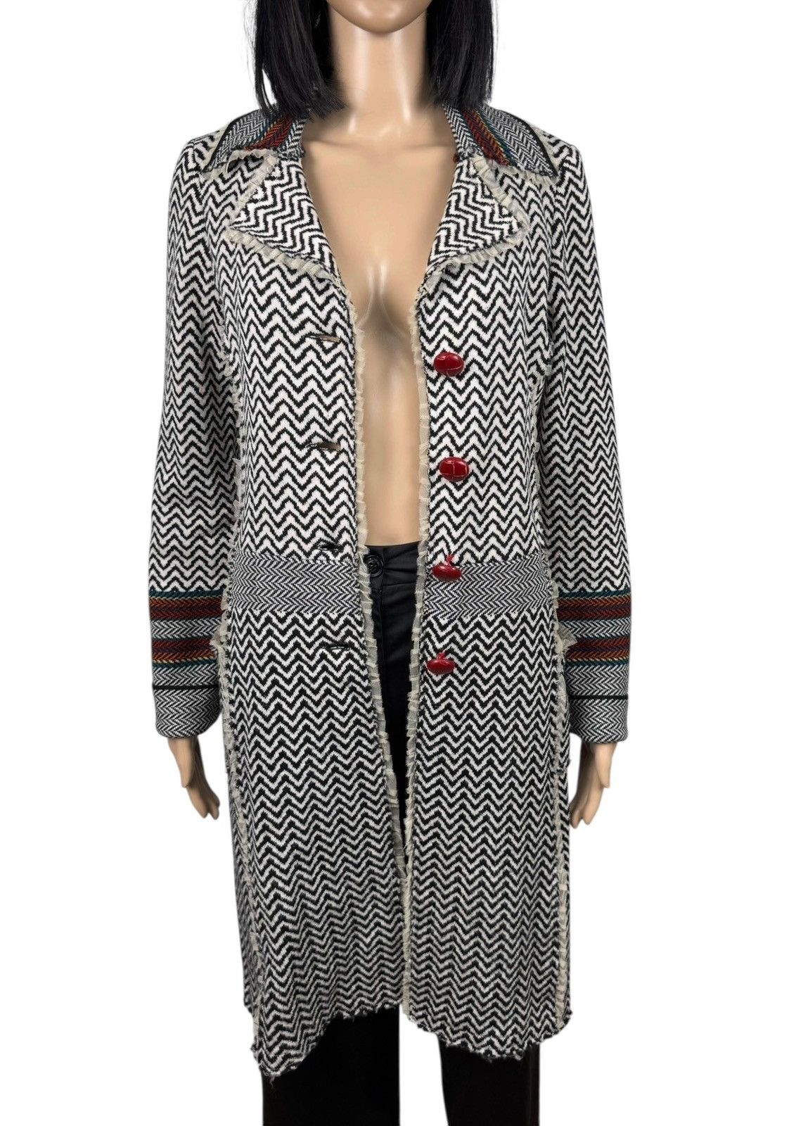 Other Pianura Studio Wool Knit Coat Ribbed size 40 Italy Size S / US 4 / IT 40 - 17 Thumbnail