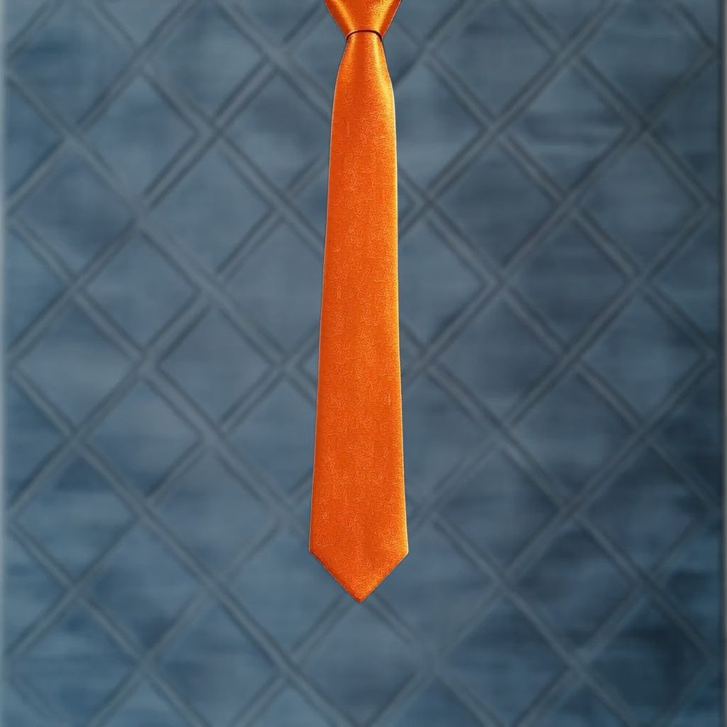 Saylor Bitcoin Crypto BTC Men’s Tie Orange Michael Saylor Theme Novelty Polyester 57-60 in. 2 in. width Mens Size ONE SIZE - 1 Thumbnail