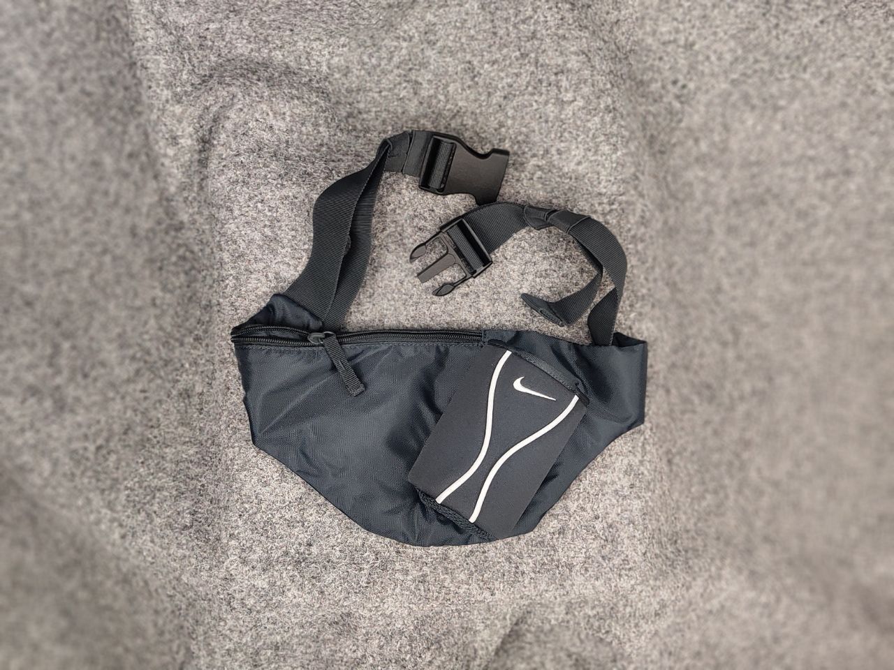 Nike Vintage 90's Nike Water Bottle Holder waist Gray bag hiking Size ONE SIZE - 1 Thumbnail