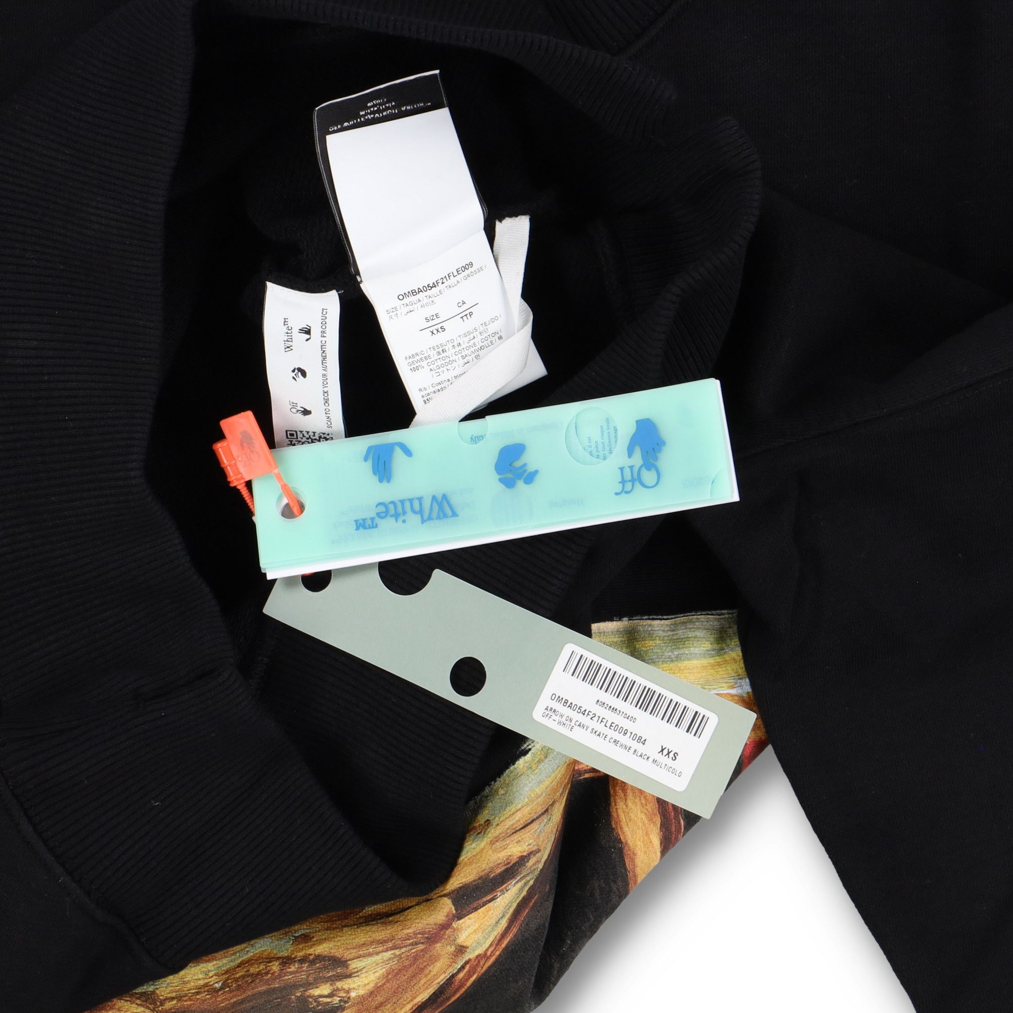 Off-White Black Arrows on Canvas Oversized Skate Sweatshirt Size XXS / US 00 / IT 34 - 7 Thumbnail