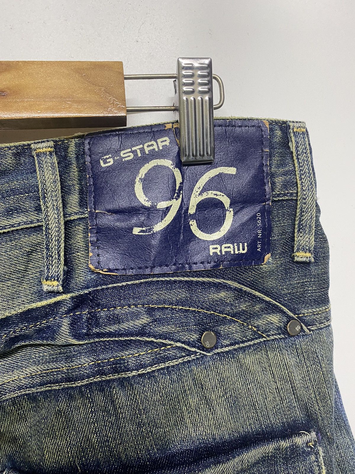 G-Star Vintage G-Star 96 Raw Distressed Denim Jeans Pants Size US 34 / EU 50 - 11 Thumbnail