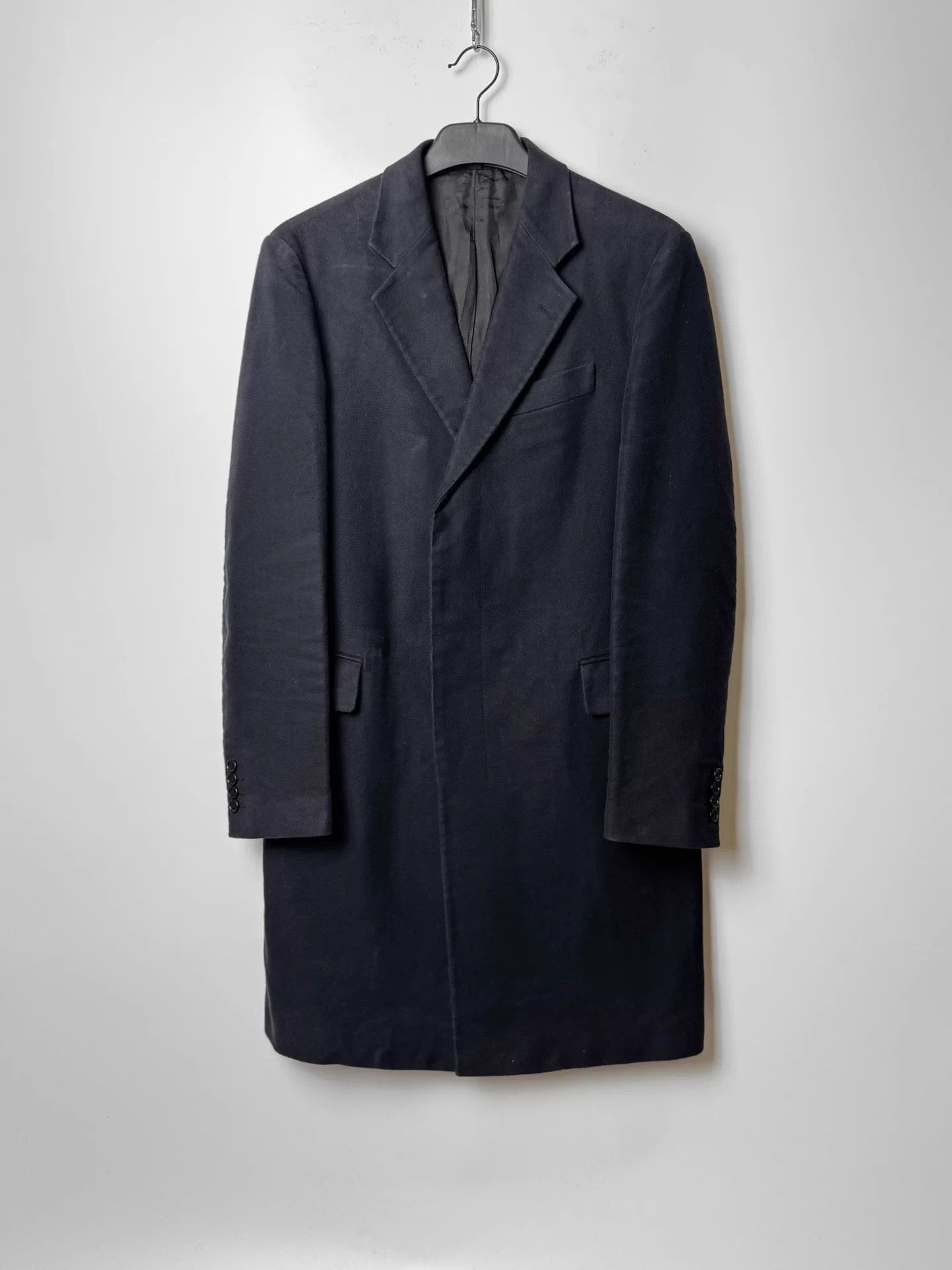 Helmut Lang Helmut Lang 2003 Chestfield Moleskin Black Coat 46 Size US S / EU 44-46 / 1 - 1 Thumbnail