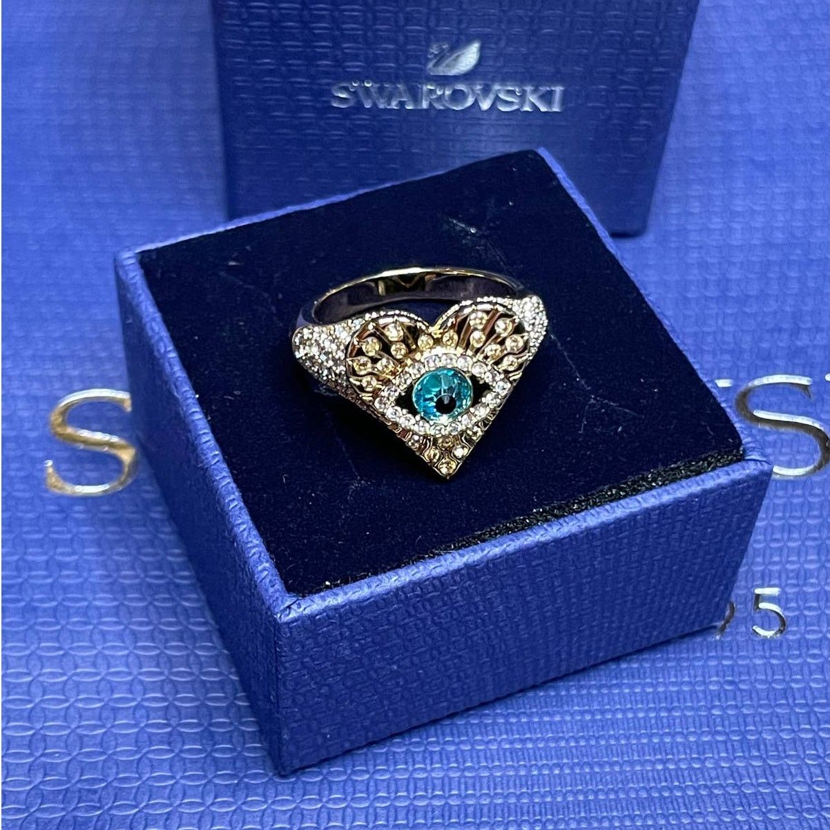 Swarovski Swarovski LUCKY GODDESS RING EVIL EYE size 55 EUR / 7 USA Size ONE SIZE - 6 Thumbnail