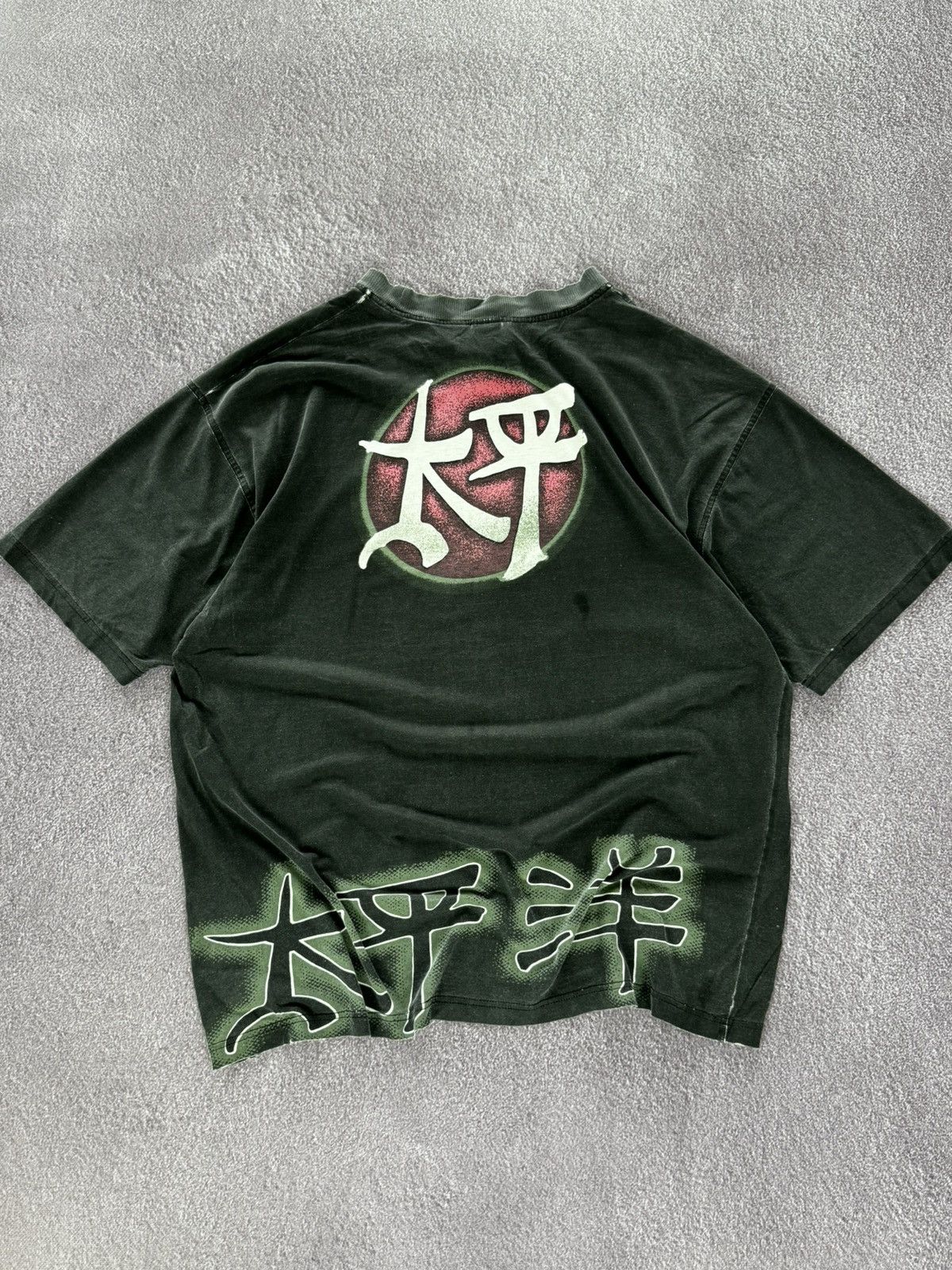 Japanese Brand Grunge Vibe 00s Baggy Fit Faded Japanese Brand T-Shirt Size US XL / EU 56 / 4 - 2 Thumbnail