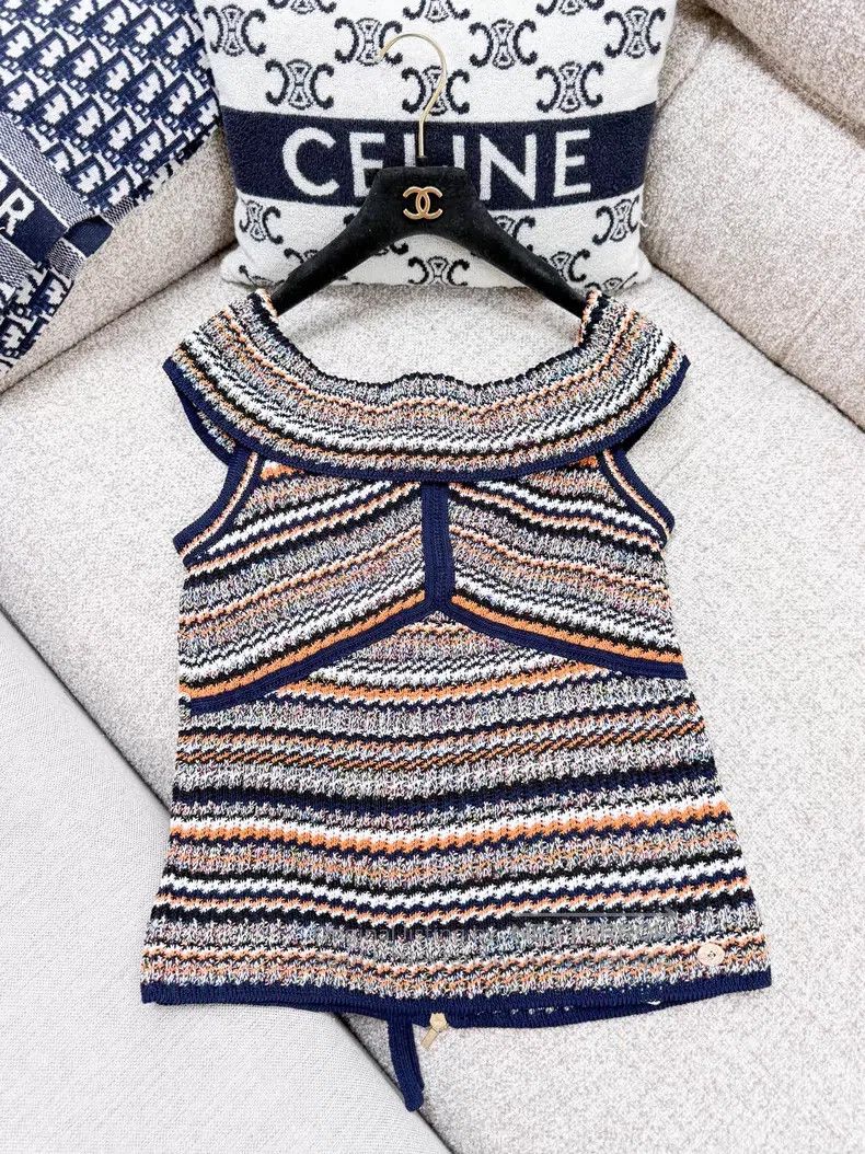 Chanel Chanel Knitted top with a collar Size S / US 4 / IT 40 - 3 Thumbnail