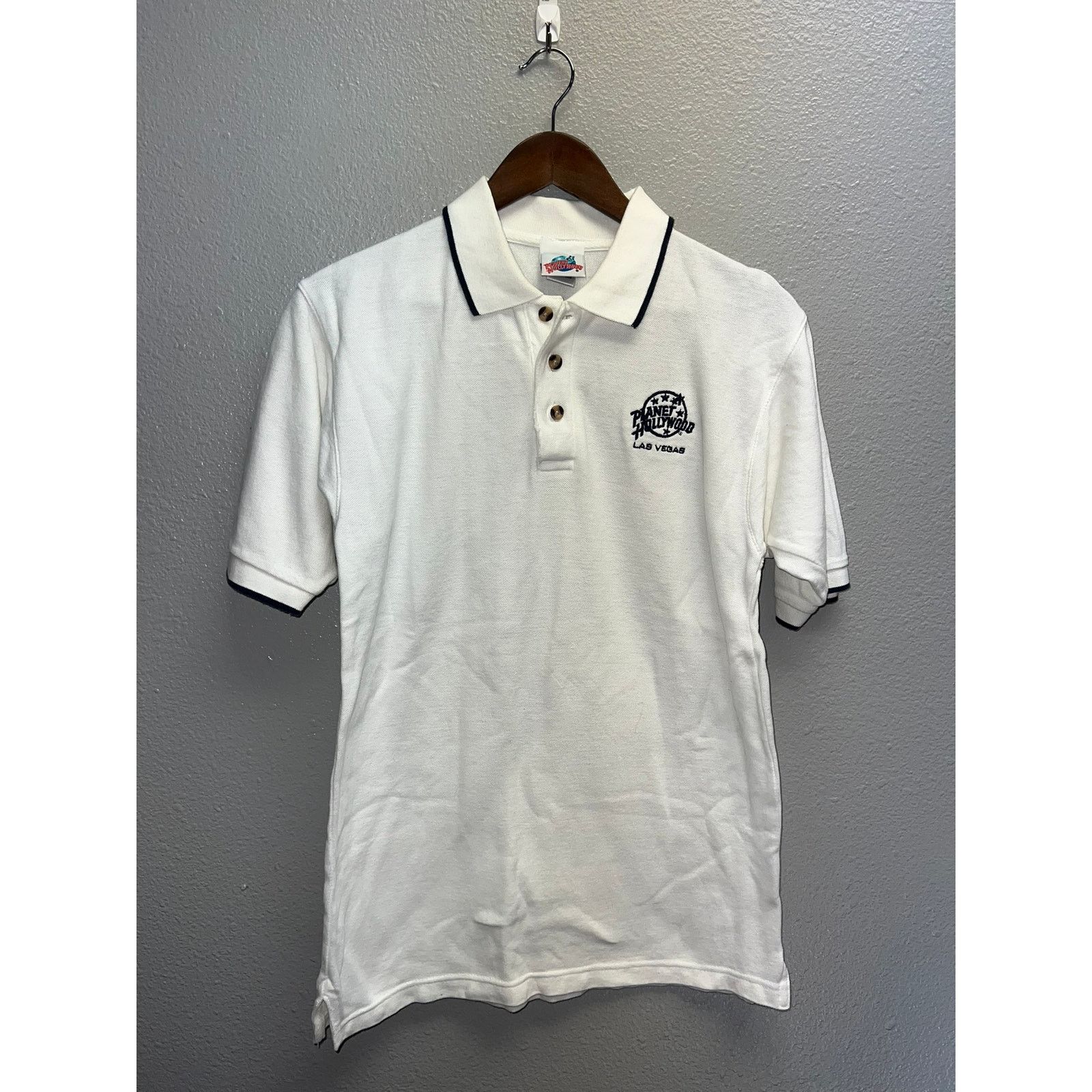 Planet Hollywood Vintage Planet Hollywood Polo Shirt Las Vegas White Tee S Size US S / EU 44-46 / 1 - 1 Thumbnail