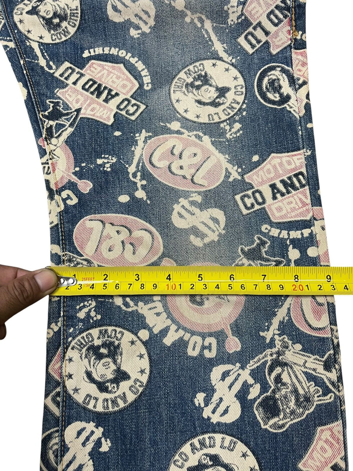 Hysteric Glamour Vintage Co & Lu Jeans Full Print Size US 31 - 7 Thumbnail
