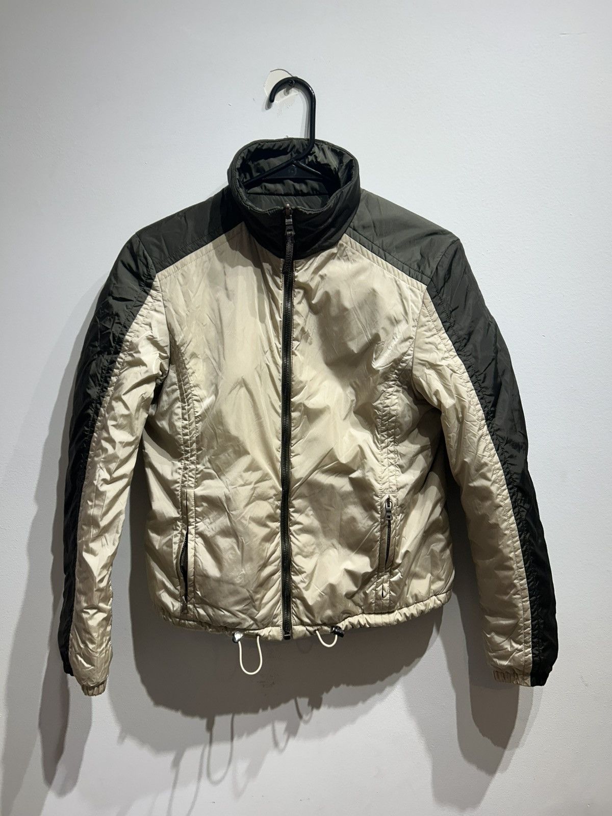Prada Reversible Jacket Size 42 S-M Olive GREEN Brown Beige Womens Size M / US 6-8 / IT 42-44 - 1 Thumbnail