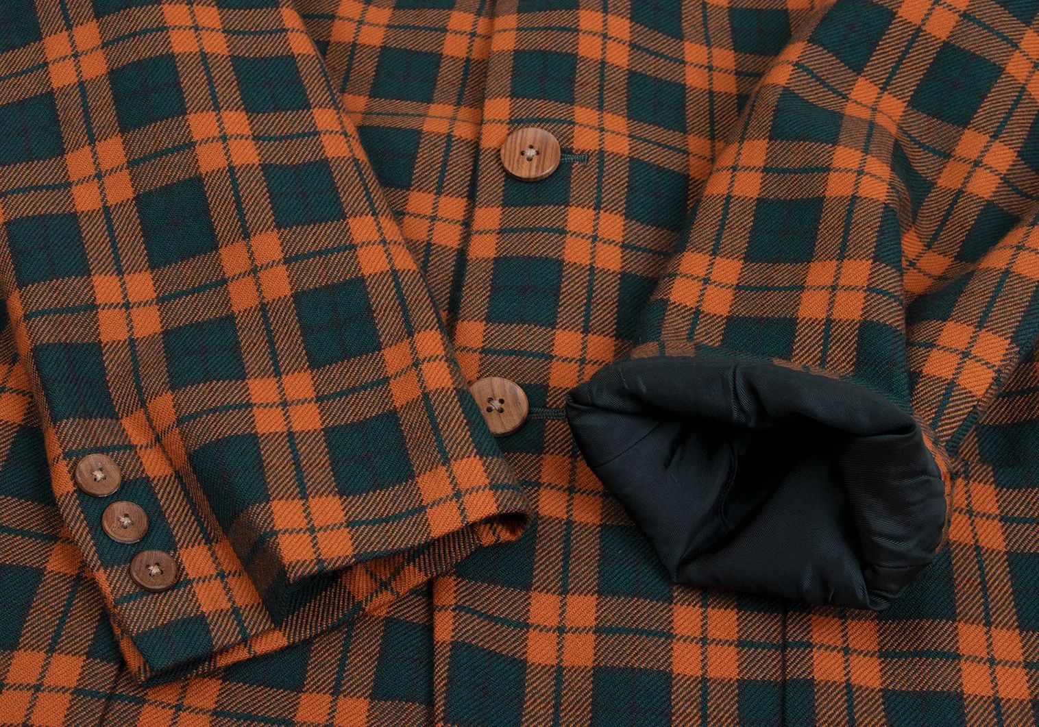 Yohji Yamamoto Yohji Yamamoto Wood Button Check Jacket Size US M / EU 48-50 / 2 - 5 Thumbnail
