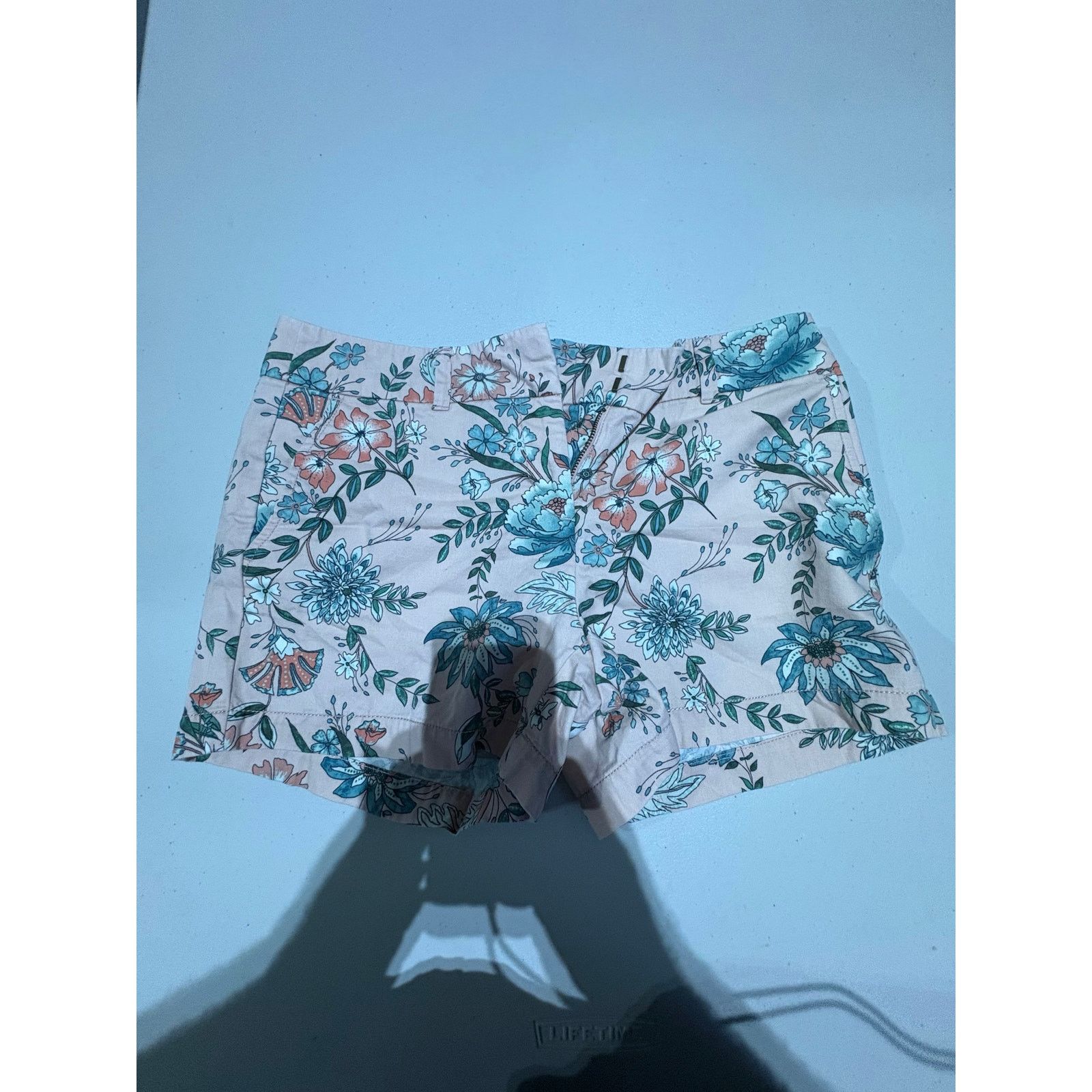 Loft LOFT Outlet Women’s Floral Riviera Shorts Pink Blue Size 4 Size 27" / US 4 / IT 40 - 2 Thumbnail