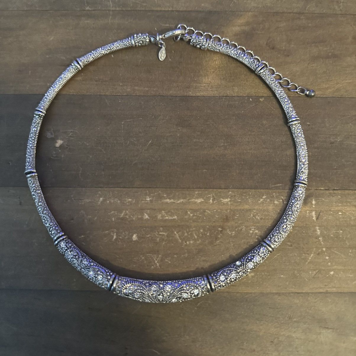 Other Premier Designs silver rhinestone accent collar necklace Size ONE SIZE - 2 Thumbnail