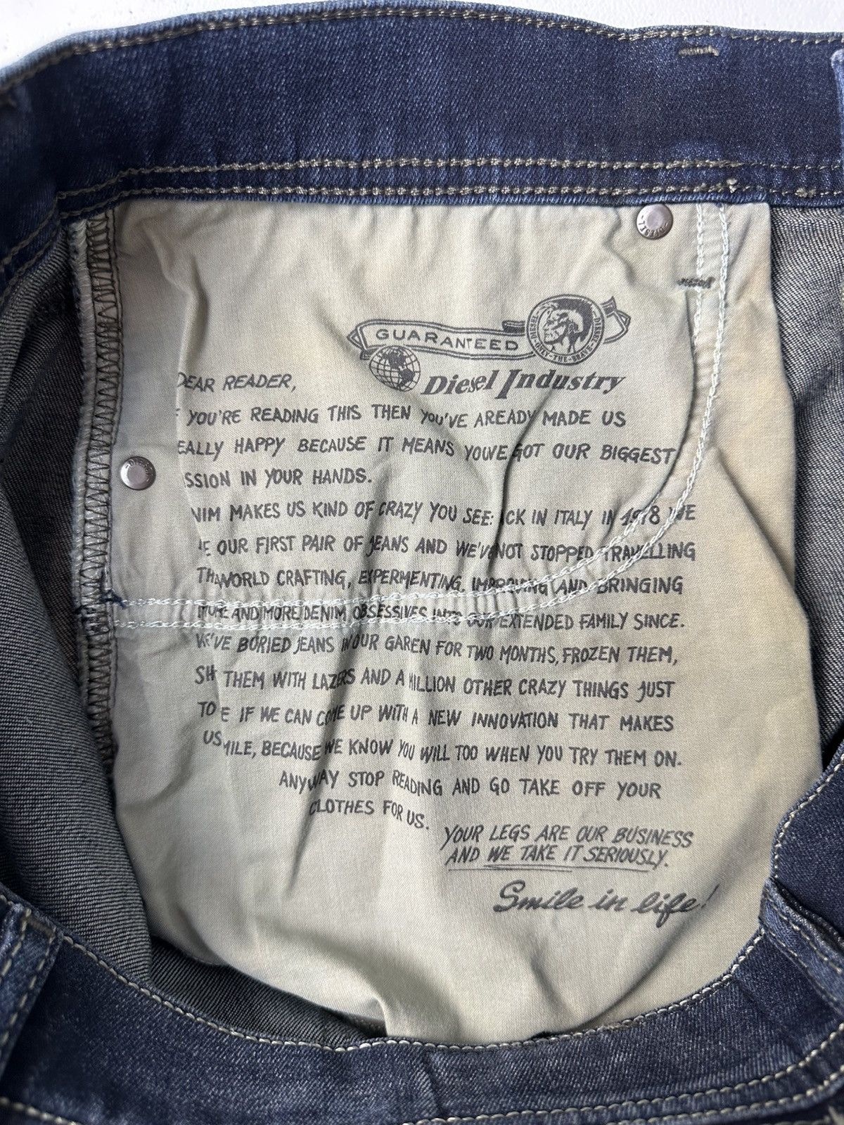Diesel Diesel Tepphar Avant Garde Denim Jeans Size US 34 / EU 50 - 12 Thumbnail