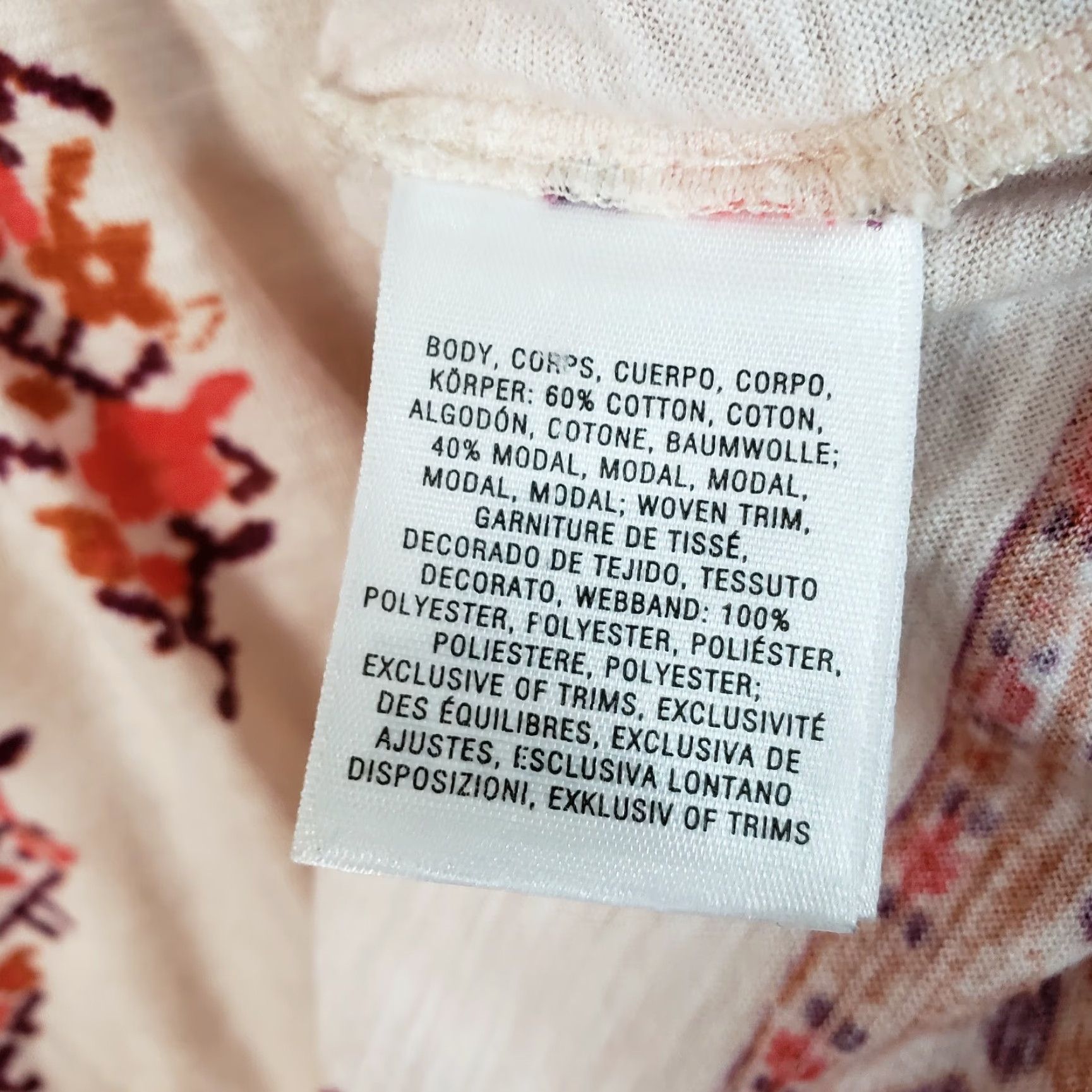 Anthropologie Akemi + Kin Womens Tank Top Printed Pink Red Cotton Blend Sz S Small Sleeveless Basic Casual Shirt Size S / US 4 / IT 40 - 4 Thumbnail