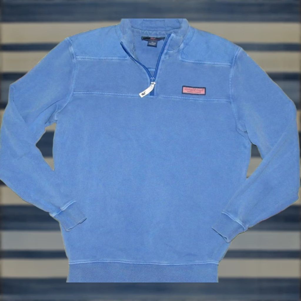 Vineyard Vines VINEYARD VINES Blue 1/4 Zip Pullover Shep Sweater XS Mens Pullover Sweater Blue XS Size US XS / EU 42 / 0 - 1 Thumbnail