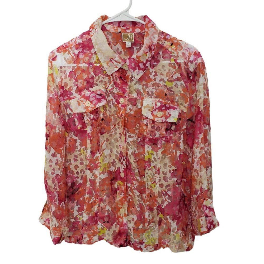 Designer CT190a Women's JM Collection Multi Color Shirt 16 Size XXL / US 16-18 / IT 52-54 - 1 Thumbnail