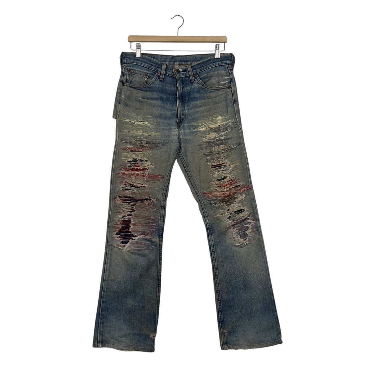 Levi's Vinatage Levis Sashiko Custom Denim Jeans Size US 30 / EU 46 - 1 Thumbnail