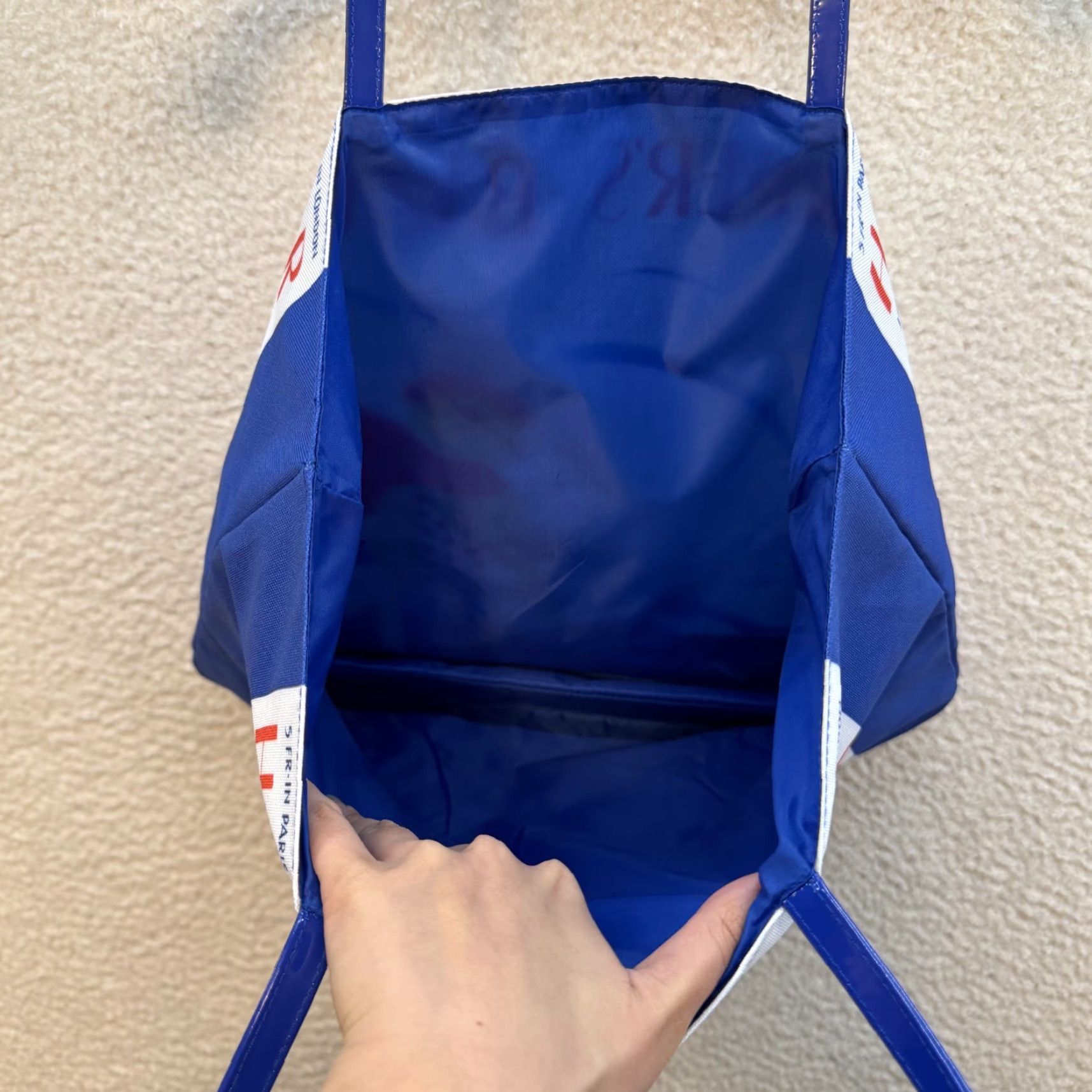Vintage Estee Lauder Tote Bag Blue Harper's Bazaar July 1932 Graphic Print Parisian Tote Unisex Adults Blue Graphic Print 1932 Mens Womens Size ONE SIZE - 3 Thumbnail