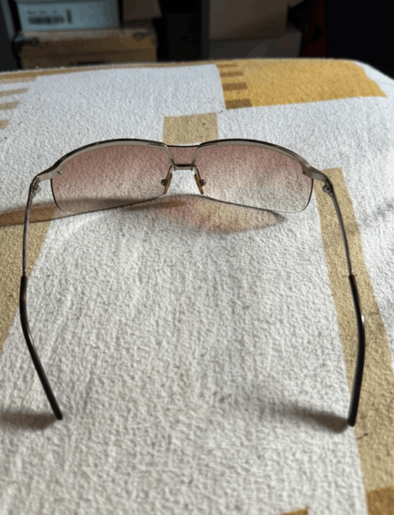 Prada × Vintage PRADA Sunglasses Rimless Sport Metal Frame Shield Wrap Size ONE SIZE - 3 Thumbnail