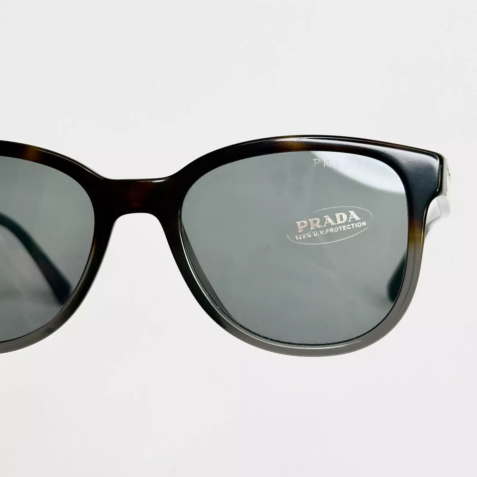 Prada PRADA Pilot 08U Black Gray Authentic Logo Sunglasses PR08US Size ONE SIZE - 7 Thumbnail
