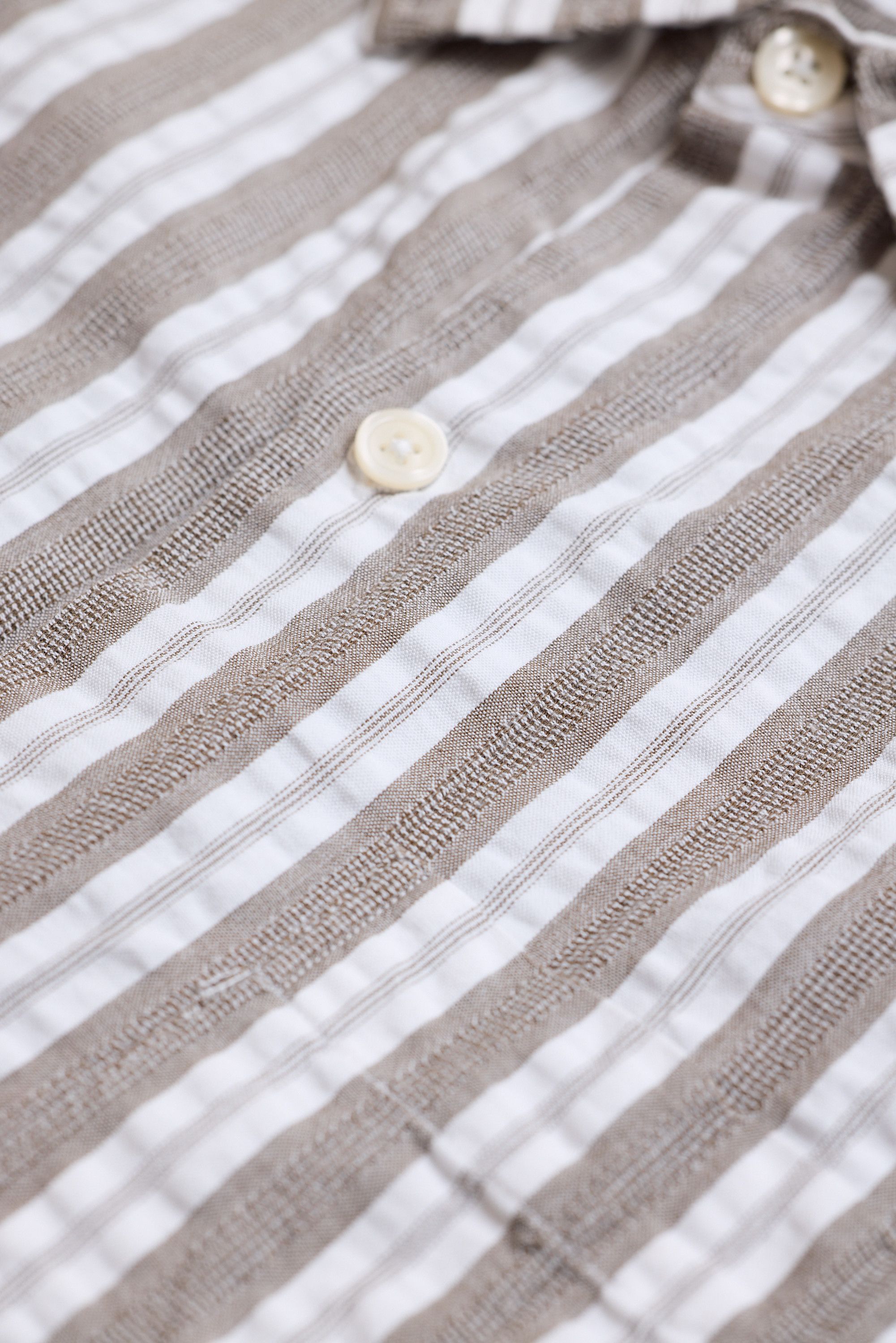 Mfpen Mfpen Input Shirt in Brown/Grey Stripe Size US XS / EU 42 / 0 - 5 Thumbnail