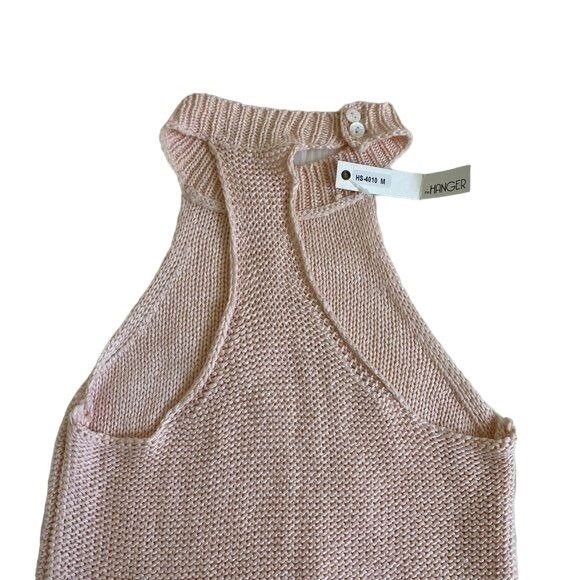 Other The Hanger Pink Knit Halter Top Racerback Junior M Size M / US 6-8 / IT 42-44 - 3 Thumbnail