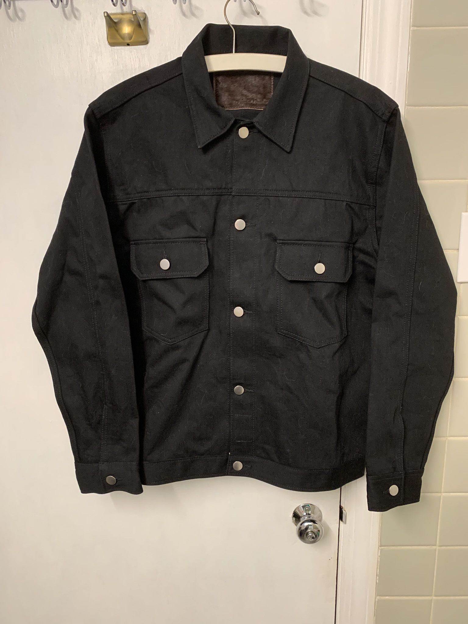 Other Nama Denim Type II Black Denim Jacket 15 oz, Medium-ish Size US M / EU 48-50 / 2 - 2 Thumbnail