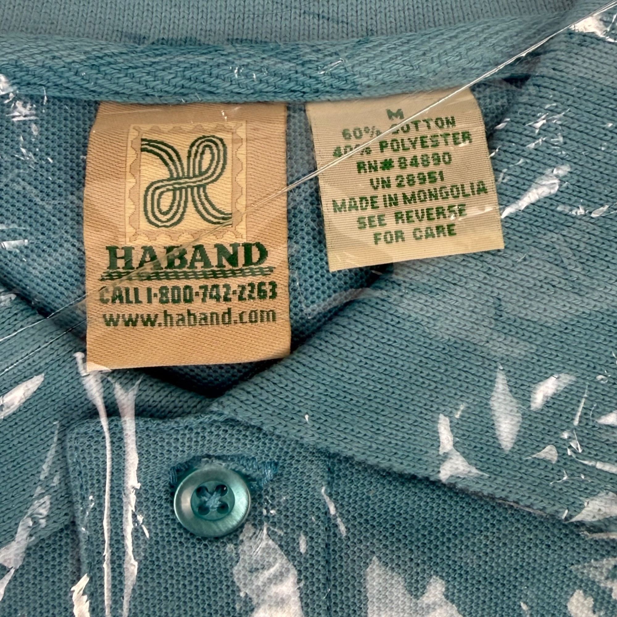 Haband Haband Men's Short-Sleeve Polo Shirt Teal Size M Size US M / EU 48-50 / 2 - 2 Thumbnail