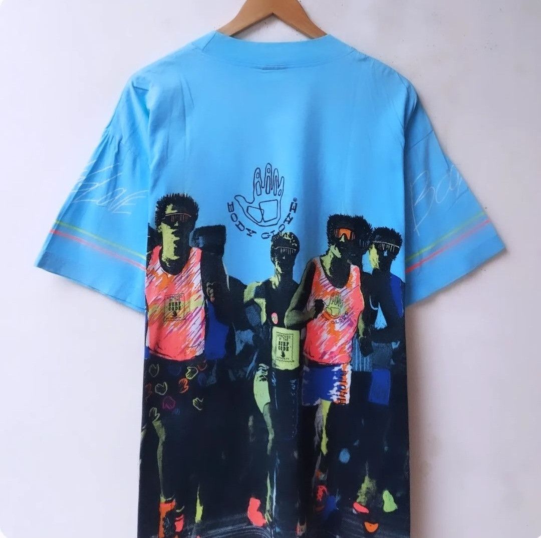 Body Glove × Vintage 🔥RARE🔥Vintage 80s Body Glove Allover Print Tshirt Size US L / EU 52-54 / 3 - 4 Thumbnail