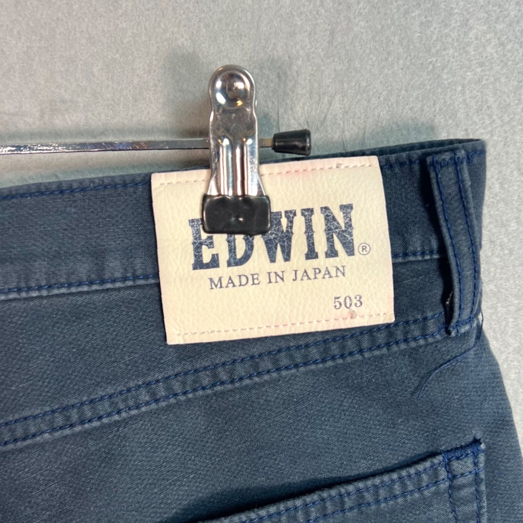 Edwin Edwin Jeans Mens 30 Dark Blue Tapered Denim 5-Pocket Regular Inseam 24 Japan Made Size US 30 / EU 46 - 3 Thumbnail